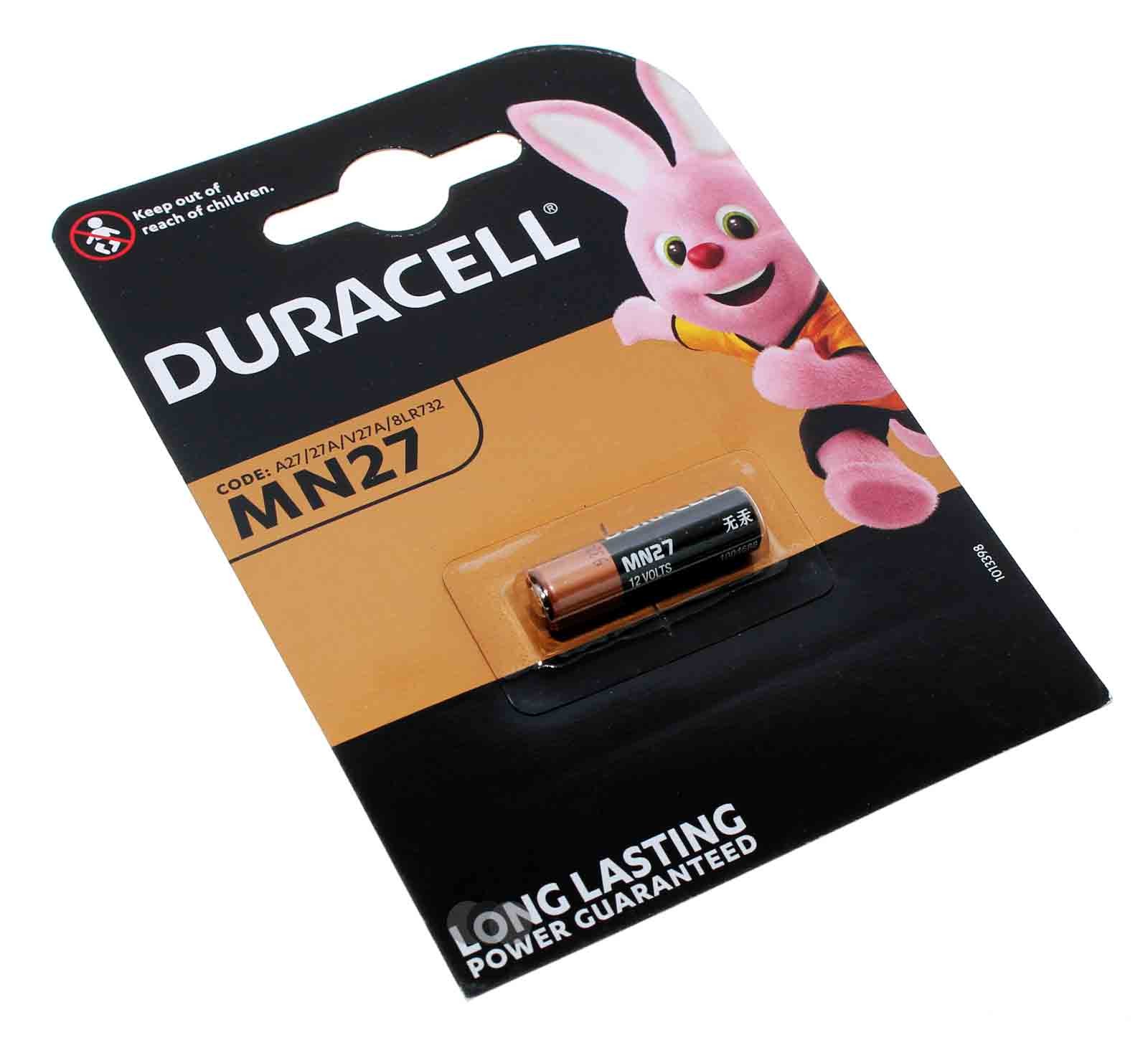 Duracell MN27 Alkaline Spezial Batterie, A27 27A V27A 8LR732, 12V, 18mAh