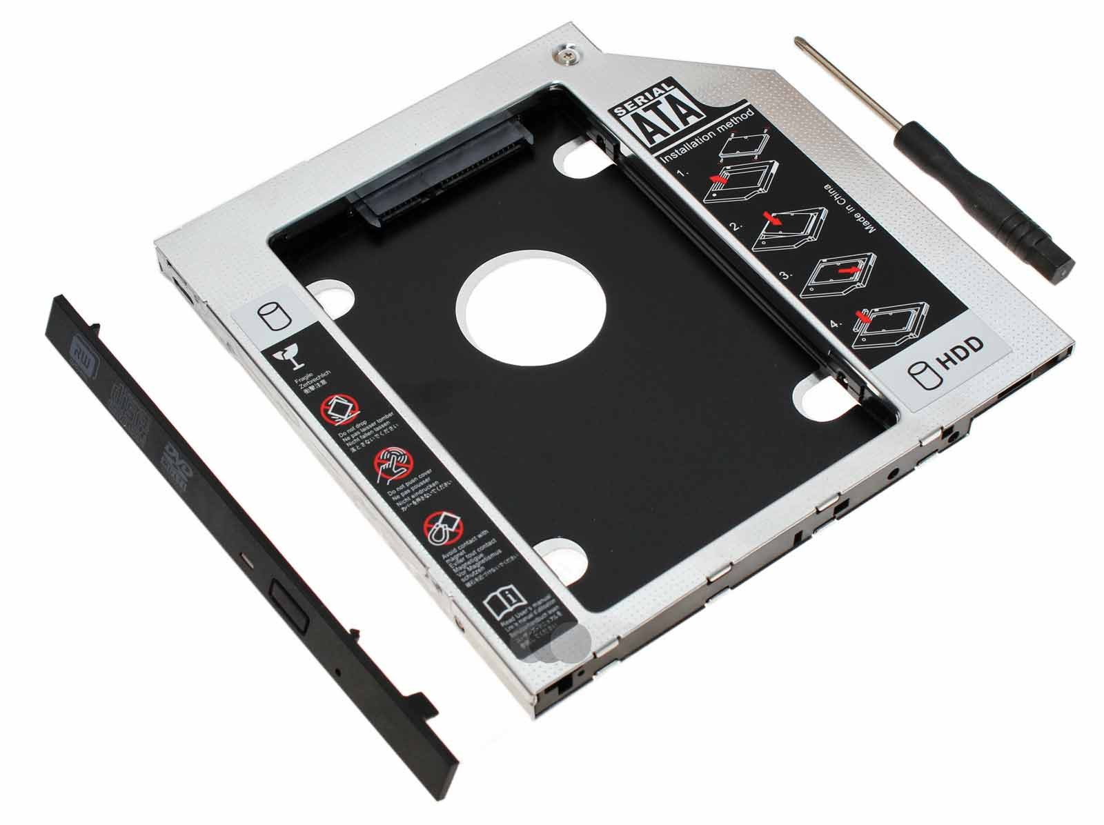 DVD Laufwerk Schublade, Schubfach für Serial ATA SSD und HDD Festplatten für Lenovo V130 V130-15 V130-15IKB Laptop, Notebook