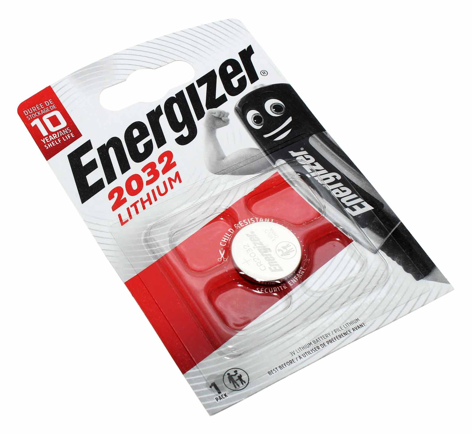 Energizer 2032 Lithium Knopfzelle Batterie (CR2032), 5004LC, KCR2032, LM2032, 3V, 240mAh