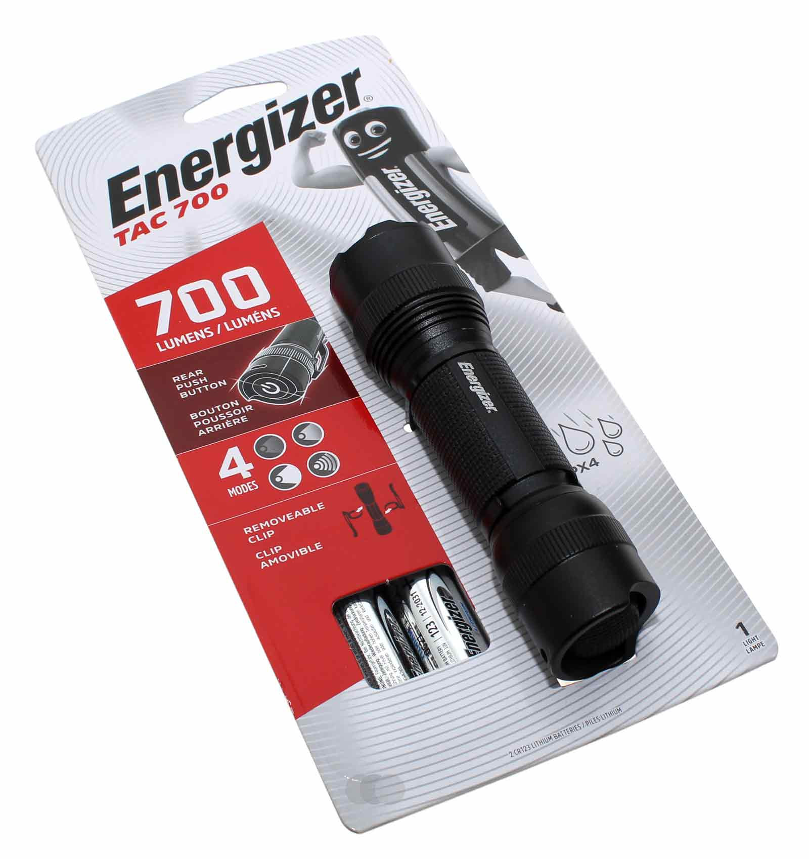 Energizer TAC 700 Taschenlampe, tactical light, 700 Lumen, Flugzeugaluminium, PMHT2L