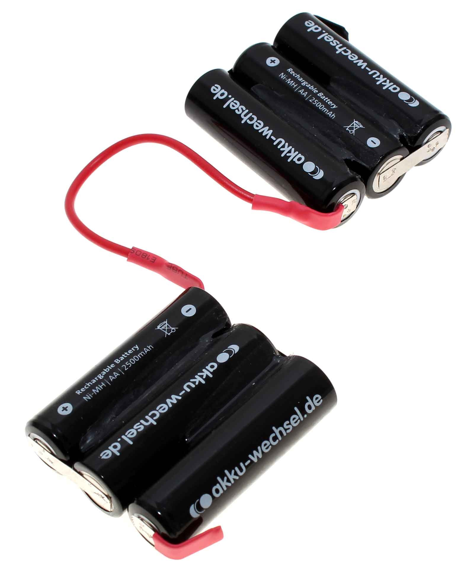 Ersatz Akku Zellen für AEG HX6-10SW Handstaubsauger, Ni-Mh, 7,2V, 2500mAh