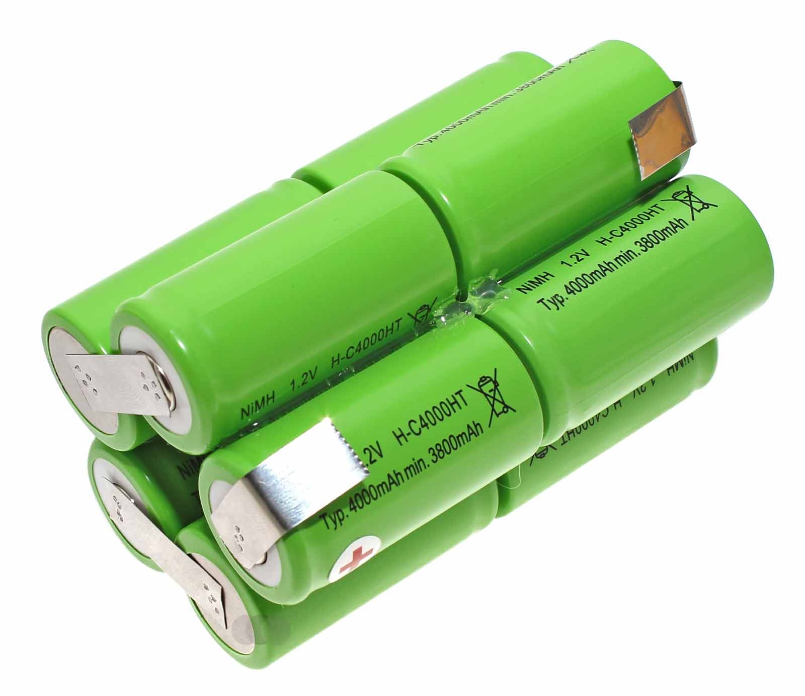 Ersatz Akku Zellen Akkupack für Kowalski 1250 Speed, Classic Tauchlampe, NiMH, 12V, 4000mAh