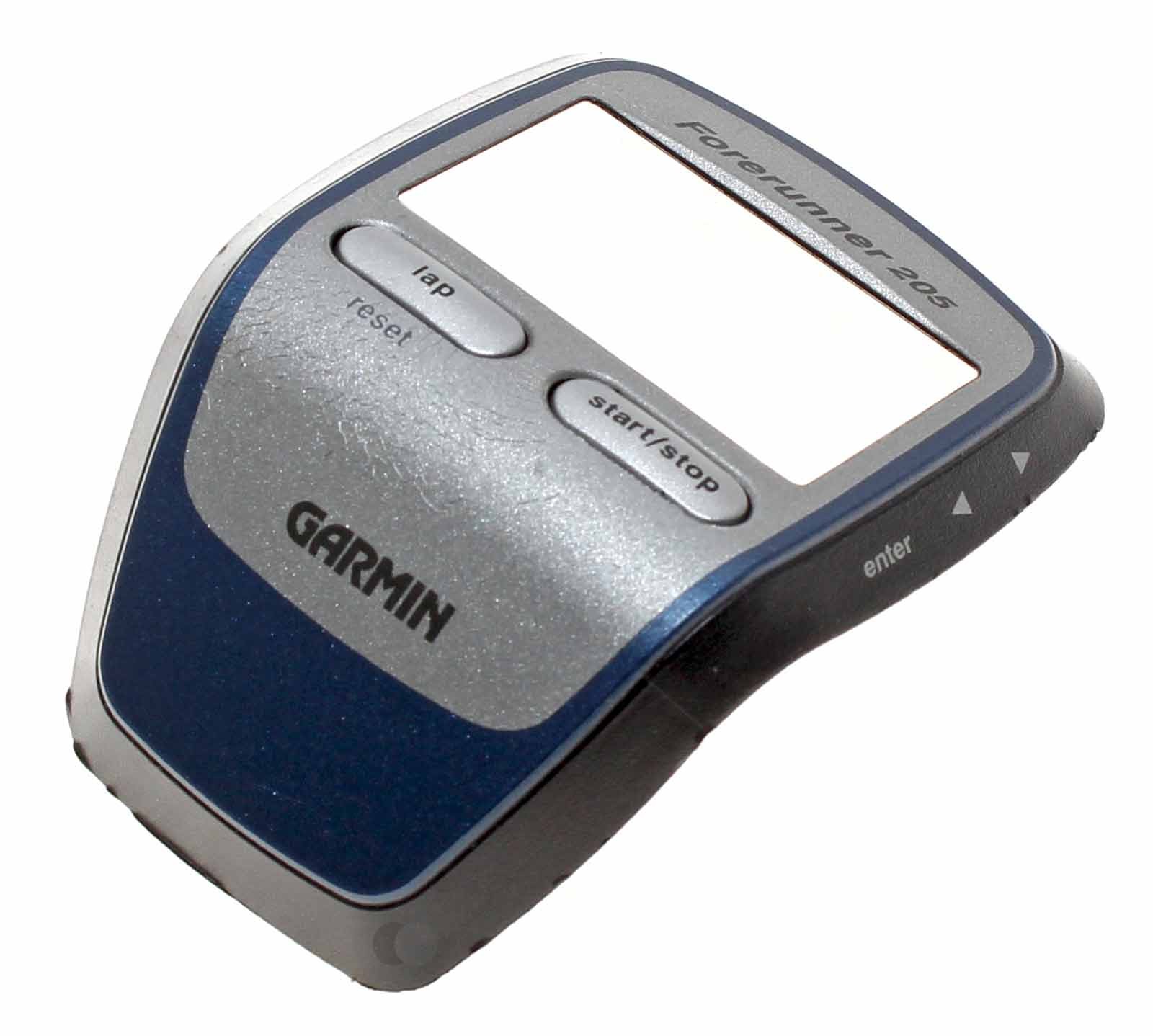 Gebrauchte Garmin Forerunner 205 (305) Front Vorderseite Gehäuse Oberseite | blau