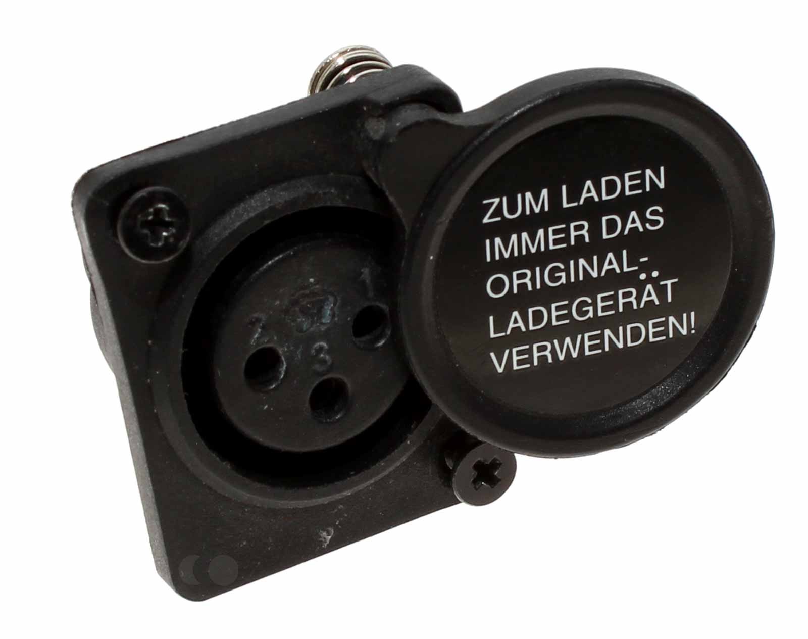 Gebrauchter Ladeanschluss für Samsung SDI-3610E 36,3V Gepäckträger Akku Gehäuse, E-Bike, Elektrofahrrad Aldi, Kreidler, Lidl, Prophete