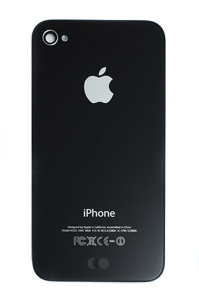 Backcover für Apple iPhone 4 / 4G Schwarz