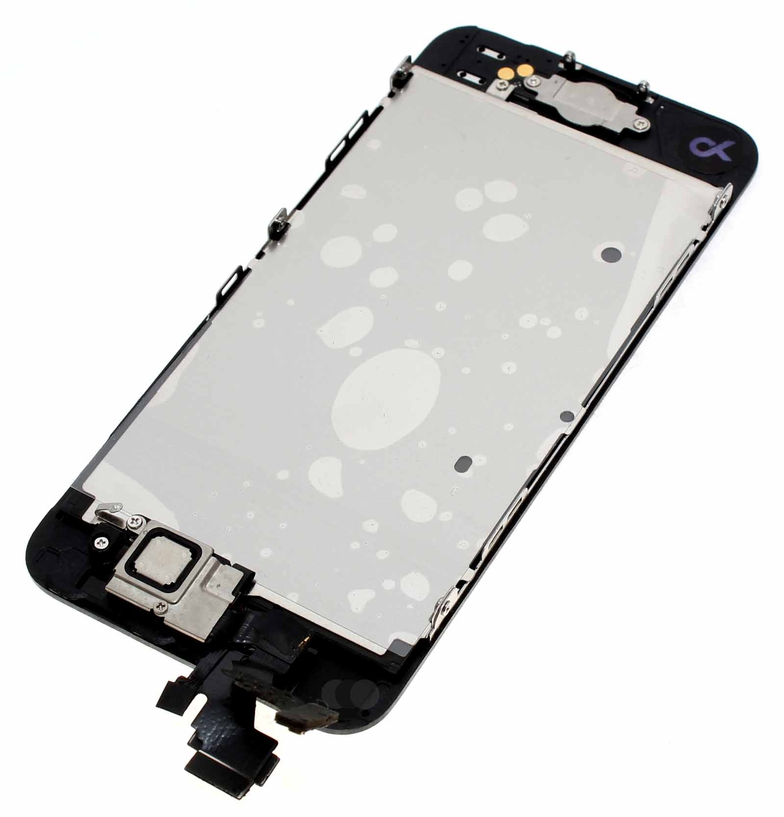 Vormontiertes Display für Apple iPhone 5 (A1428, A1429, A1442) in Farbe schwarz