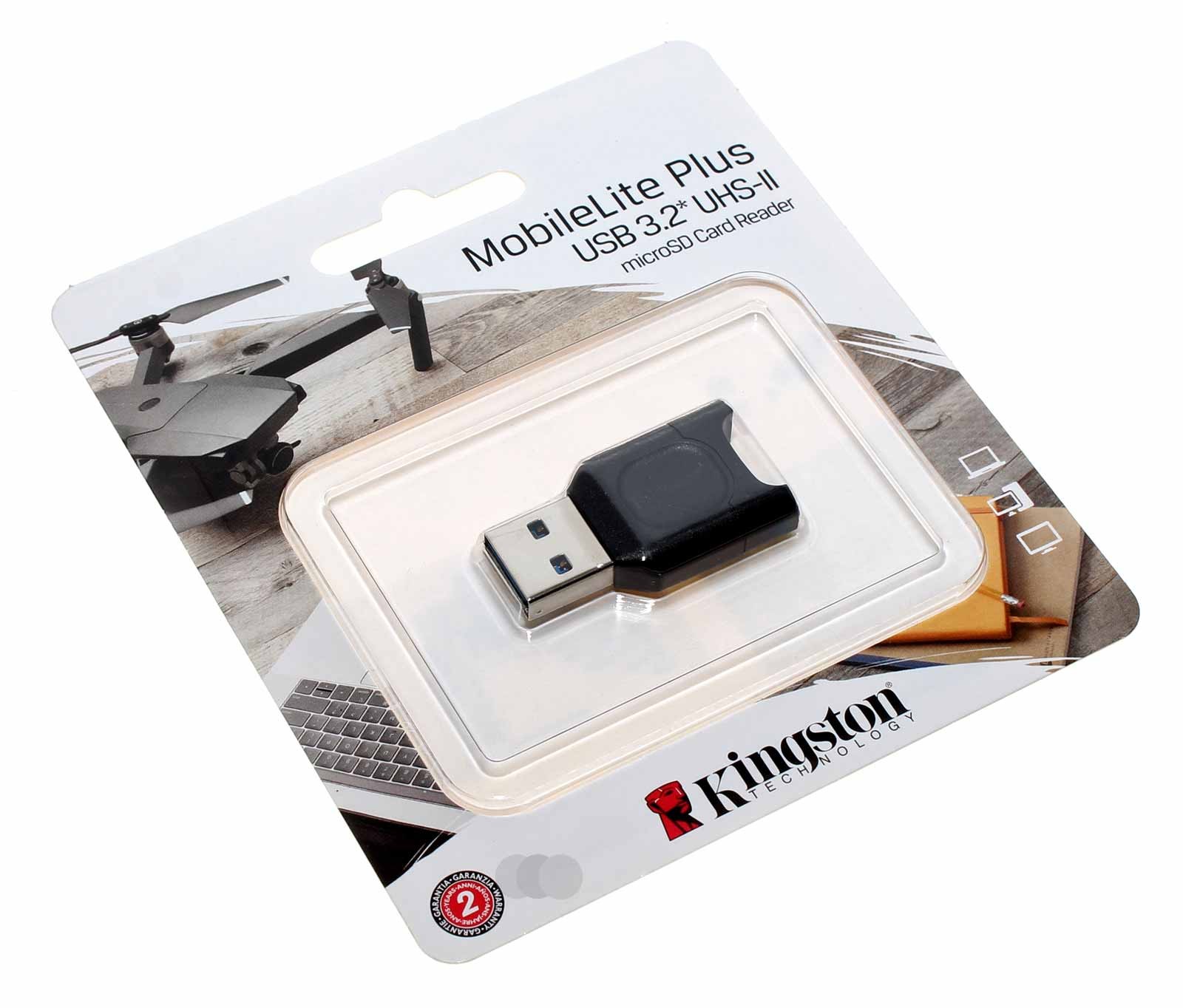 Kingston MobileLite Plus MLPM USB 3.2 microSD SDHC, SDXC UHS-II Card Reader, Kartenleser