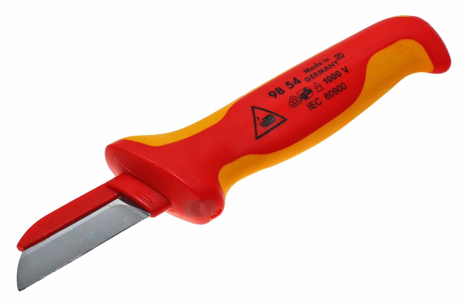 Knipex 98 54 Kabelmesser für Rundkabel, VDE, Klinge 50 mm
