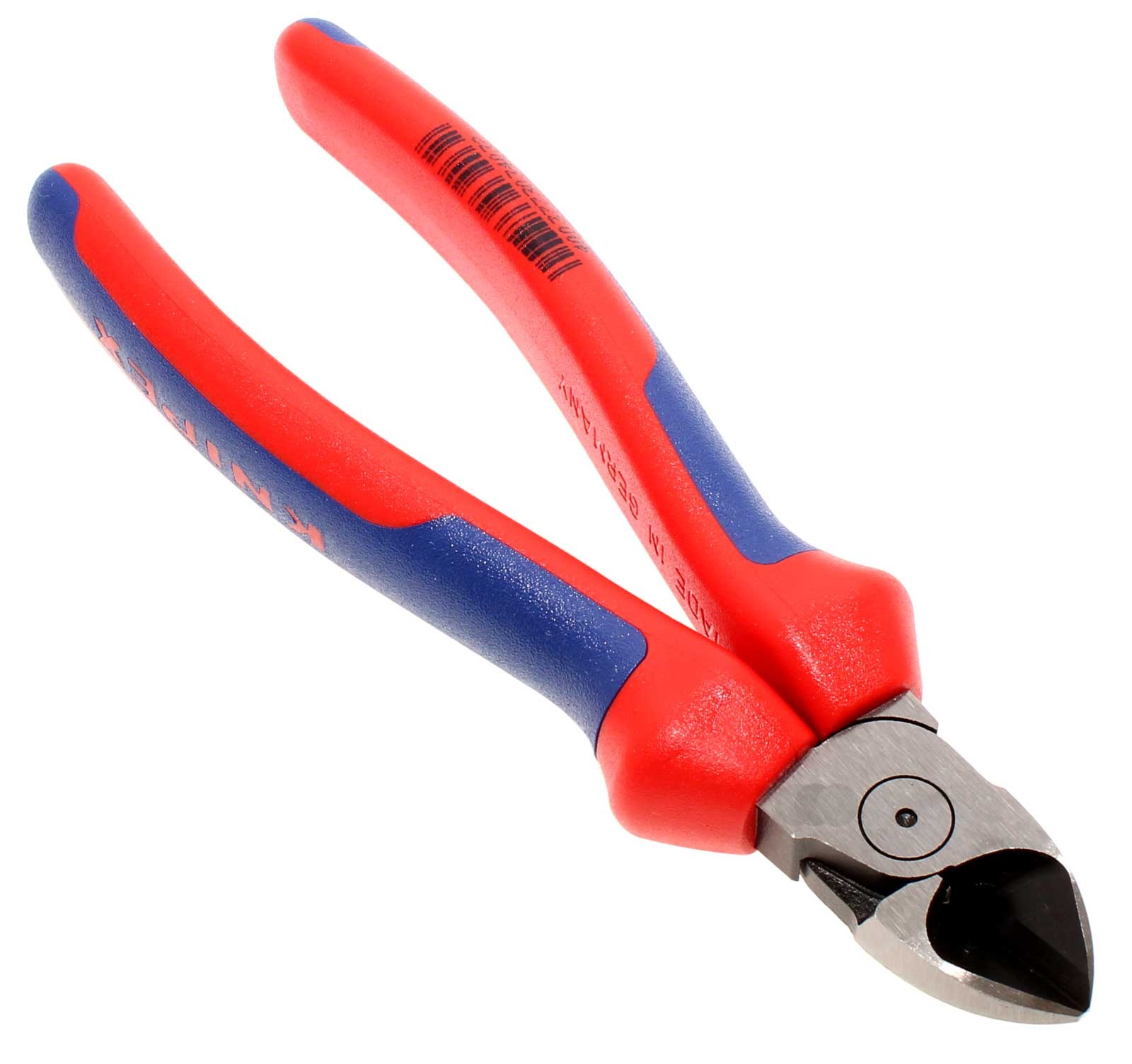 Knipex Seitenschneider 70 02 160 mit Facette 160mm und Mehrkomponenten-Griffhüllen, für präzises Schneiden bis Ø 4,0 mm