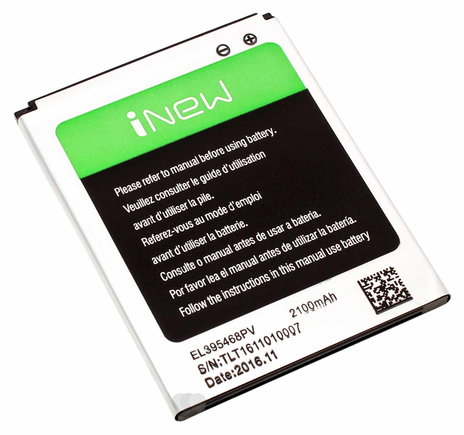 Original Li-Ion Akku EL395468PV für iNew V7 Handy, Smartphone, Mobiltelefon mit 3,8 Volt und 2100mAh Kapazität