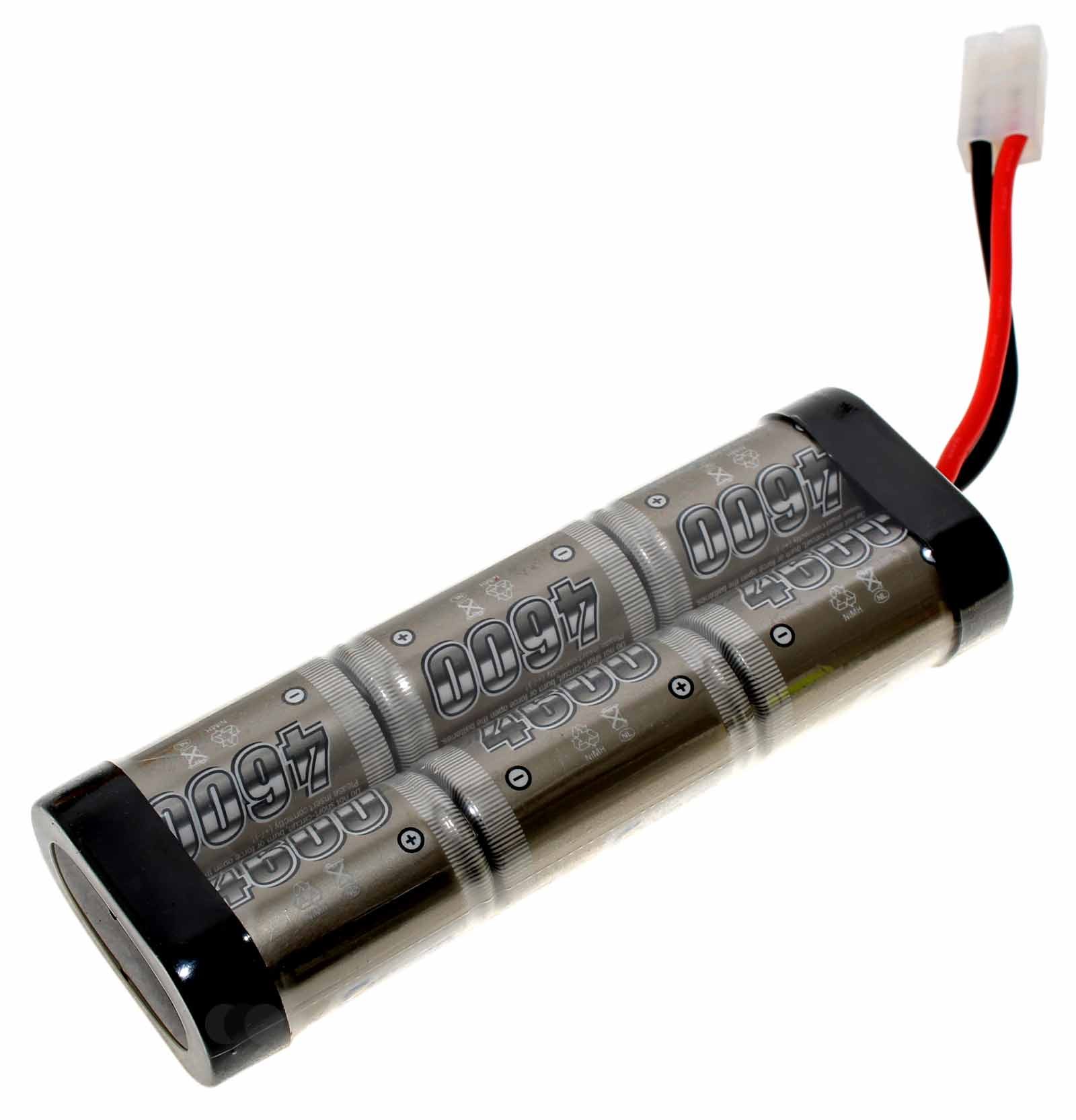 Conrad energy Modellbau-Akkupack (NiMh), 6 Zellen, Tamiya-Stecker, mit 7,2 Volt und 4600mAh Kapazität