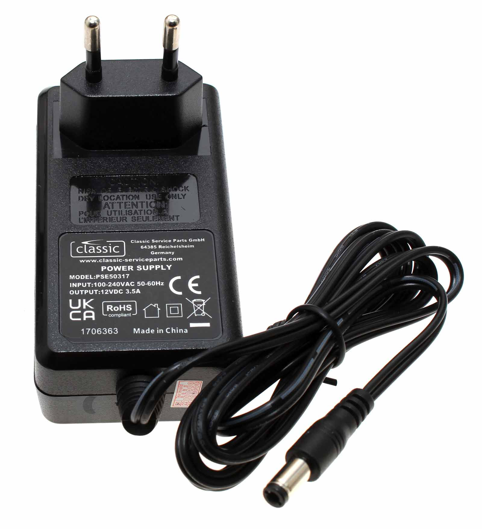 Netzteil Ladegerät für AVM FRITZ!Box 7590, 7580, 6590, ersetzt S042FV1200350, 12V, 3,5A