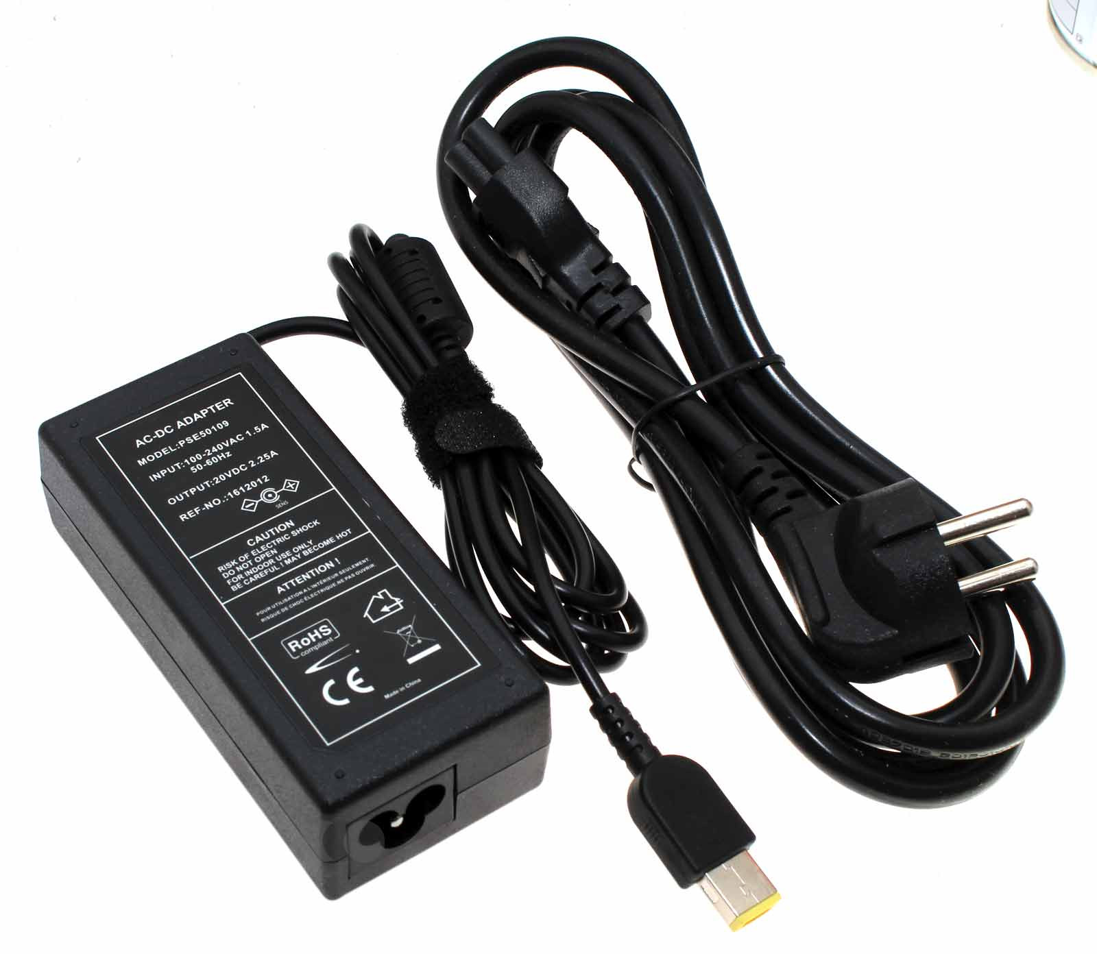 Netzteil Ladegerät für Lenovo Thinkpad 10 u.a., PSE50109 EU, Slim Tip, 20V, 2,25A