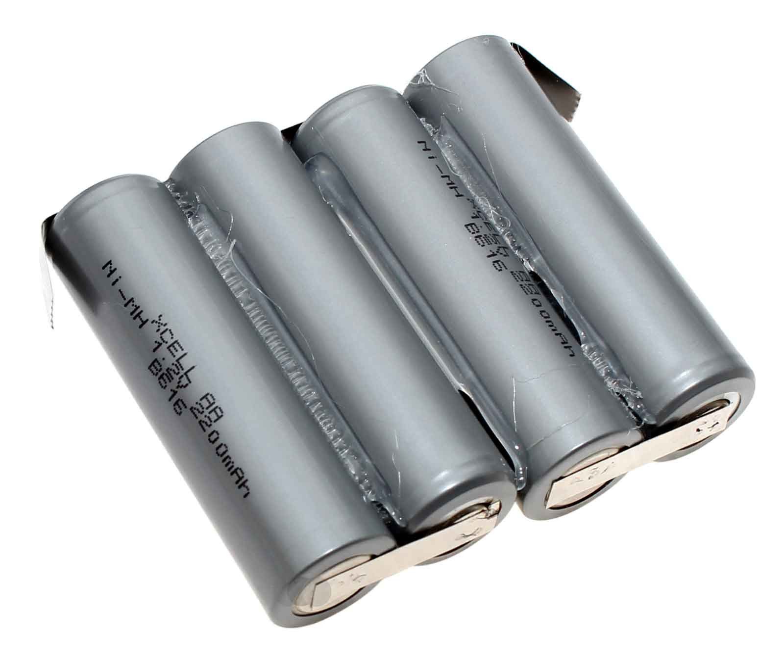 4er Reihe F1x4 AA Mignon NIMH Akkupack, 5mm breite Lötfahnen, Modellbau, 4,8V, 2200mAh