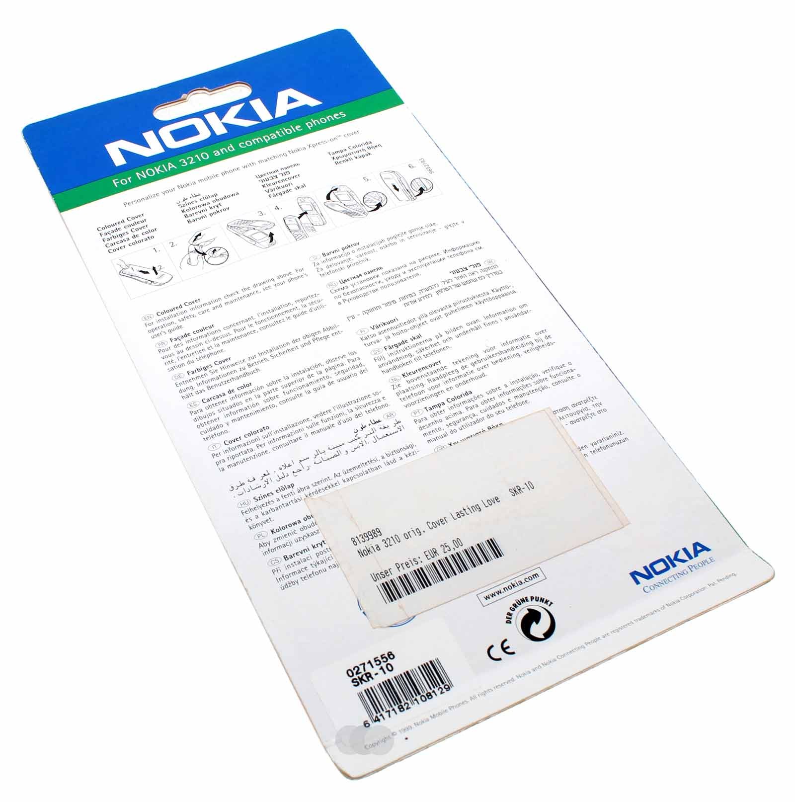 Nokia SKR-10 (Lasting Love) Xpress-on Cover für Nokia 3210 Handy, Mobiltelefon