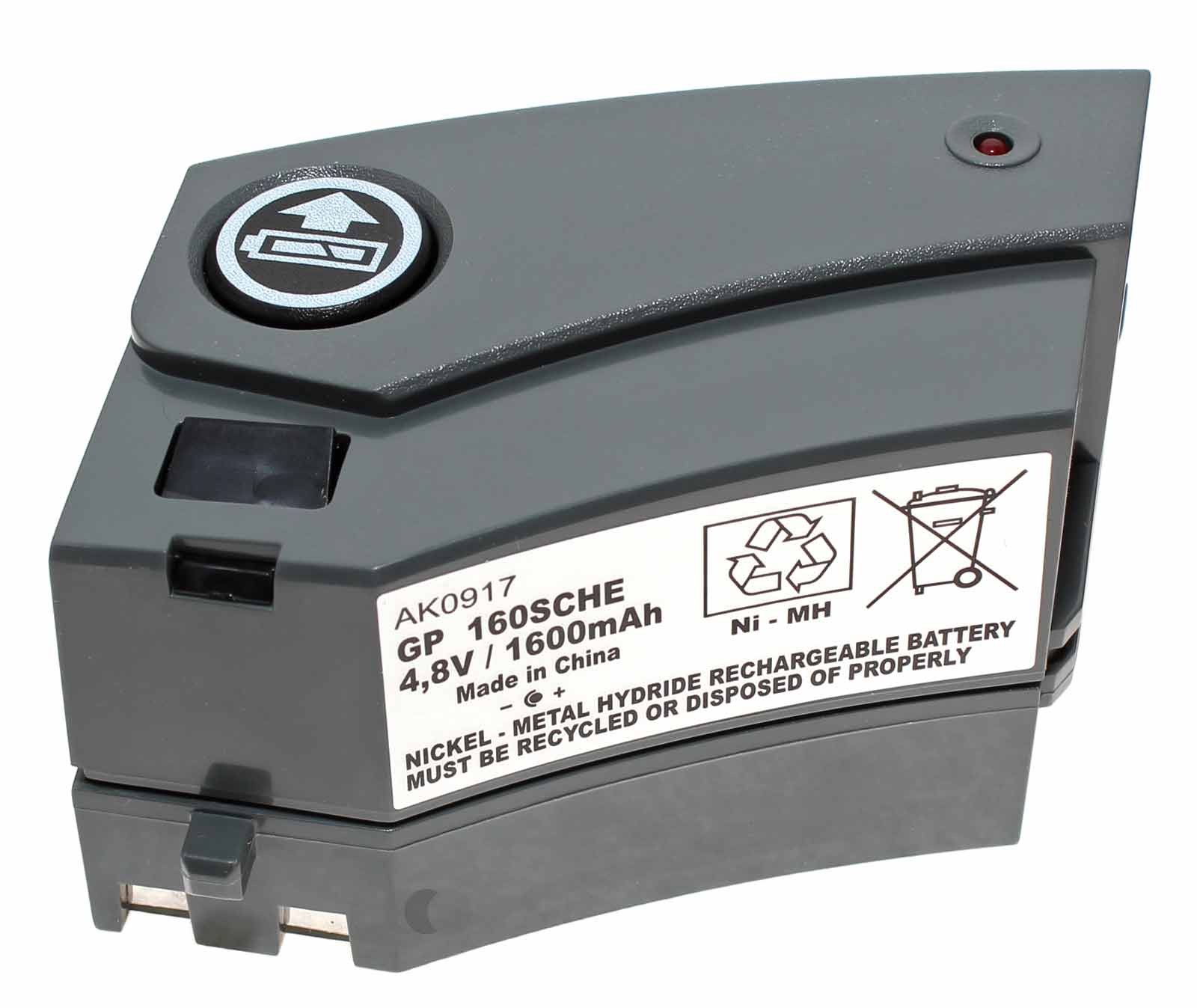 Original Akku für Kärcher Akkubesen K 65 plus, K 52, K 55 plus, Typ 4.070-763.0 und GP 160SCHE mit 4,8V und 1600mAh