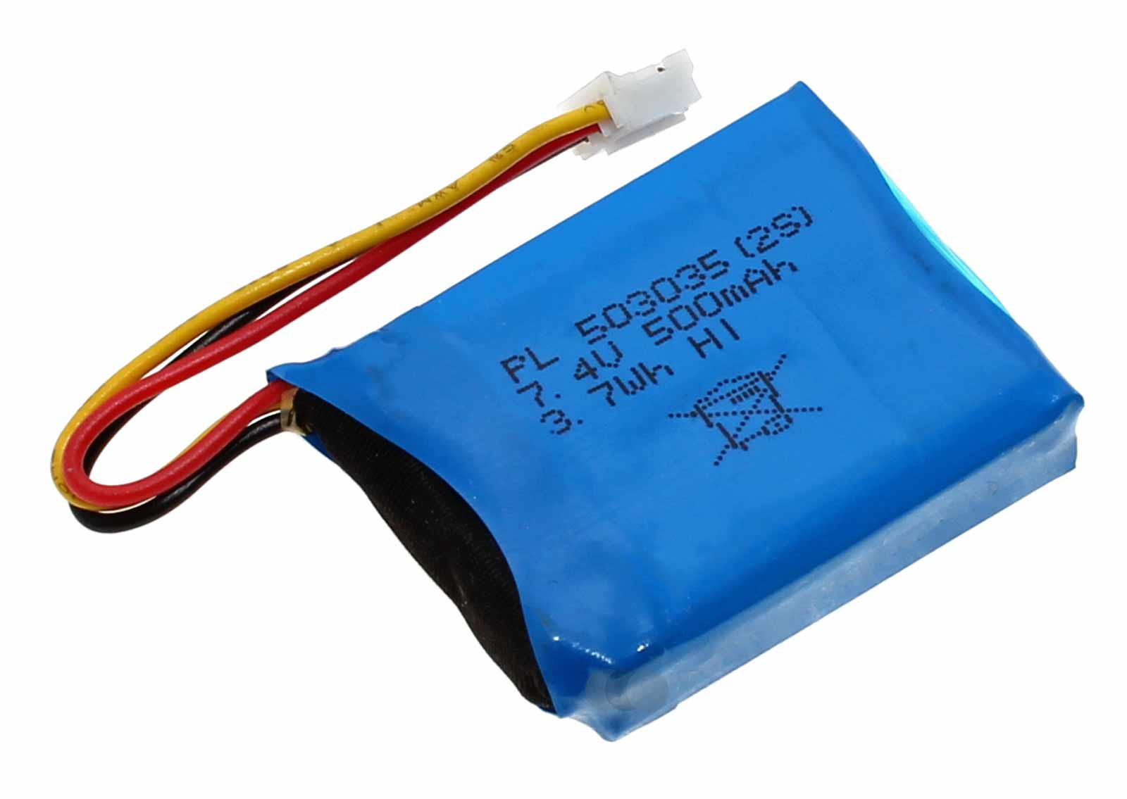 Original Philips Akku PL 503035 (2S), Ersatzteilnummer 996510066542, Li-Polymer Akku für Philips SB2000B/00 Bluetooth Box Lautsprecher mit 7,4 Volt Spannung und 500mAh Kapazität