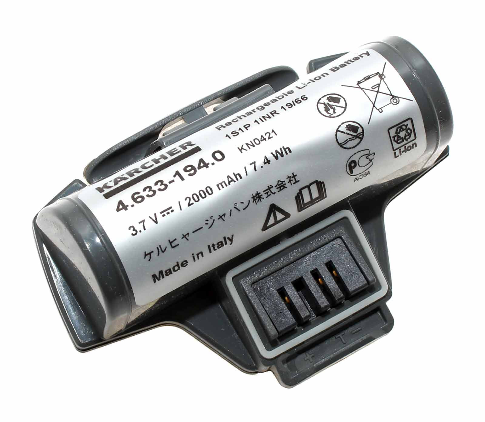 Akku Batterie 2000mAh für Kärcher Fenstersauger WV2 Plus 
