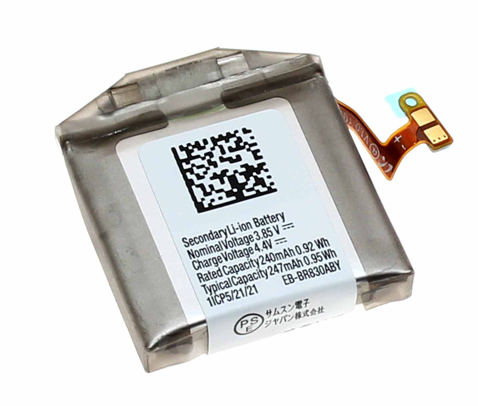 Original Akku Samsung EB-BR830ABY für Galaxy Watch Active 2 40mm, 3,85V, 240mAh, GH43-04968A
