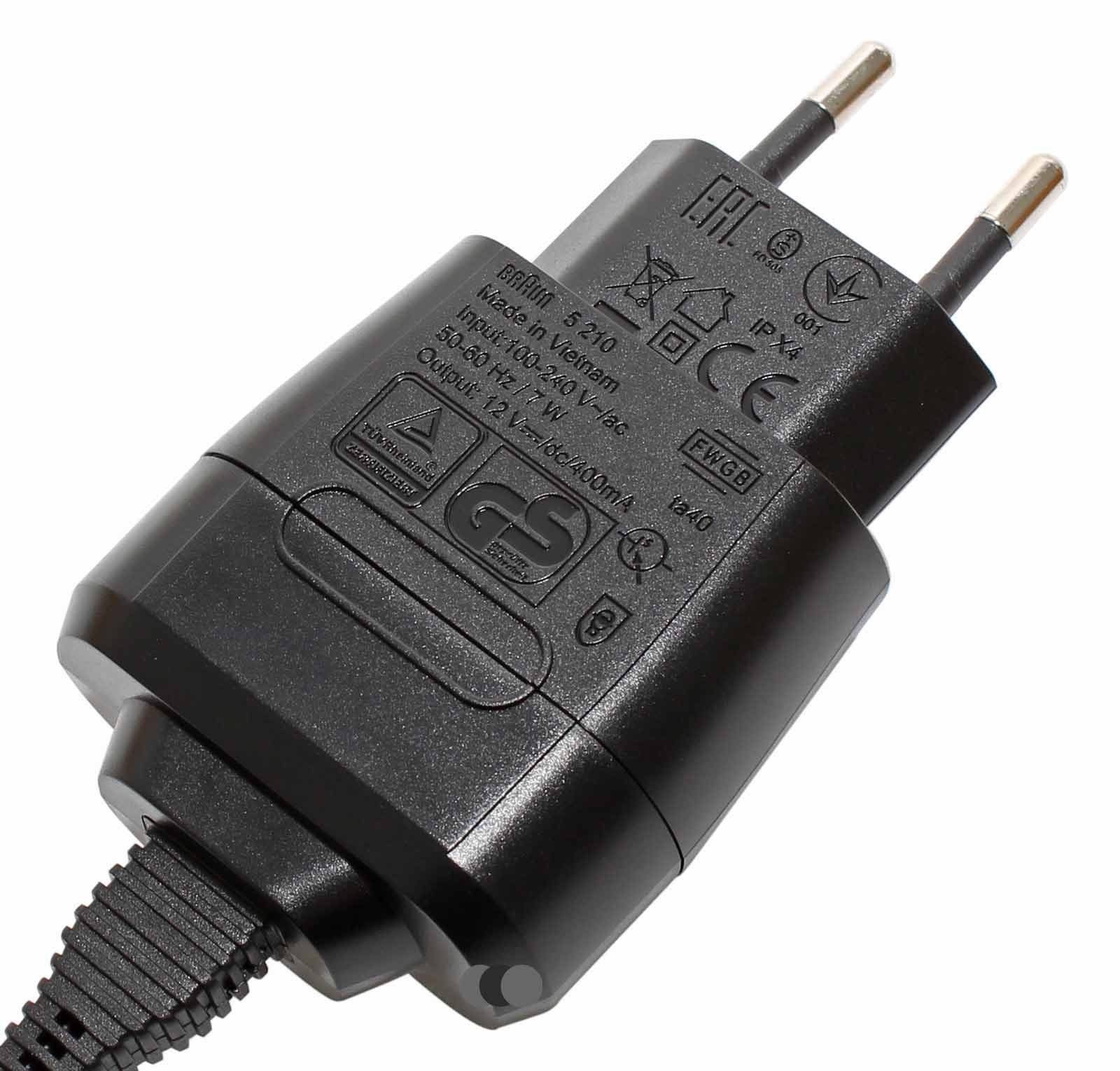 Original Braun Spiralkabel mit Netzstecker, Typ 67030627