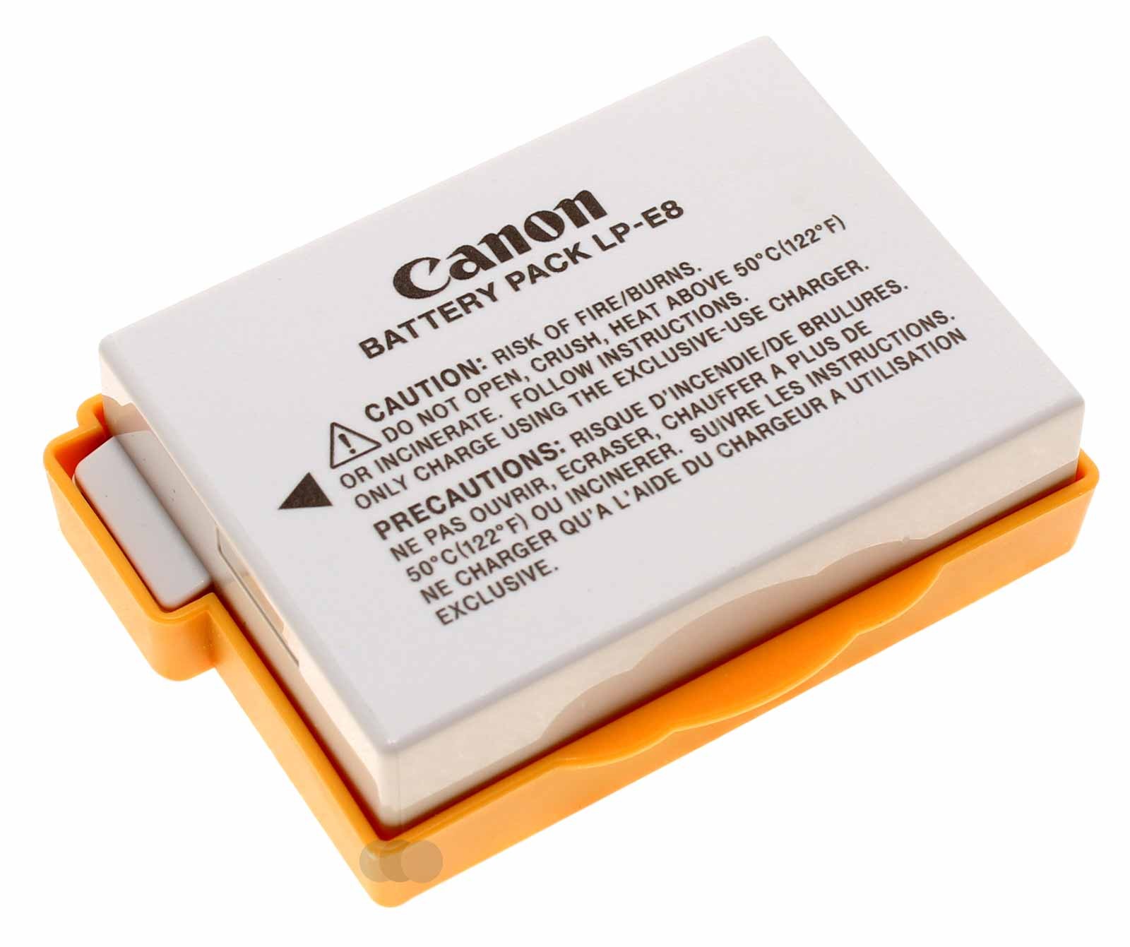 Original Akku Canon LP-E8 für Canon EOS DSLR, digitale Spiegelreflexkamera mit 7,2 Volt und 1120mAh Kapazität