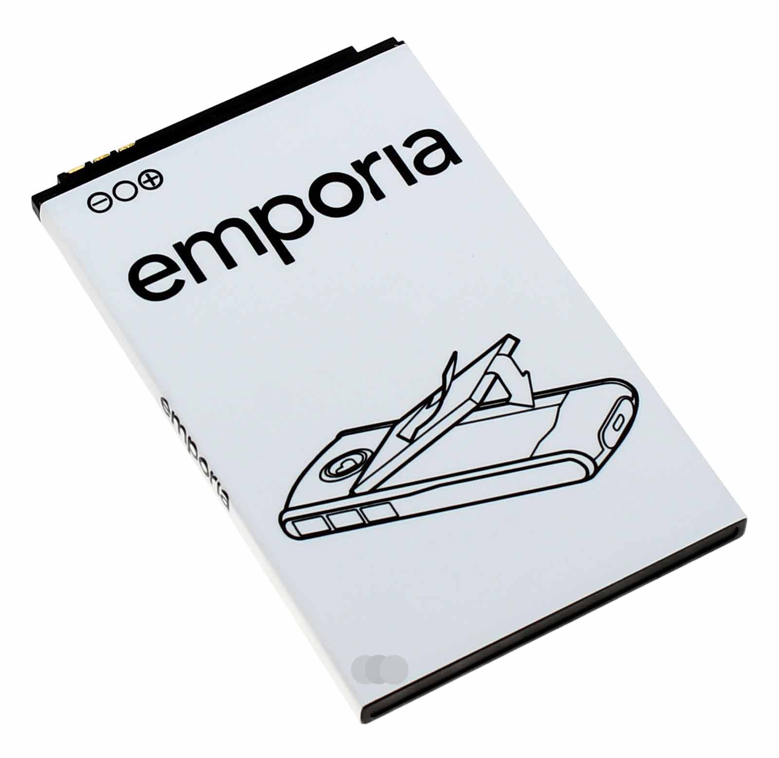 Original emporia AK-V25 Akku für emporia EUPHORIA V50 und PURE V25 Seniorenhandy, 3,7V, 1000mAh