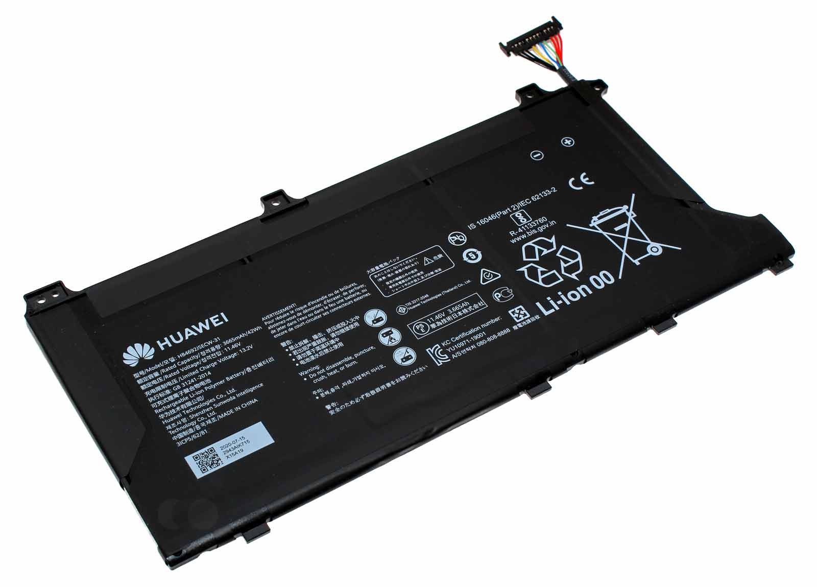 Original Huawei Akku HB4692J5ECW-31 für MateBook D 15, MagicBook 15, 11,46V, 3665mAh, 24022943