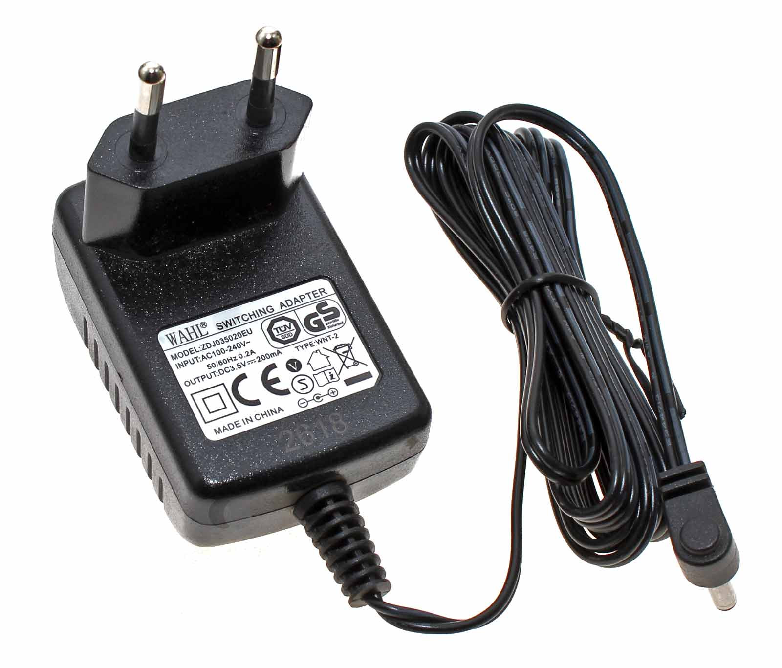 Original Ladegerät Netzteil ZDJ035020EU für Wahl Moser 9918 Bart- Haarschneider, 3810-1270, 3,5V, 0,2A