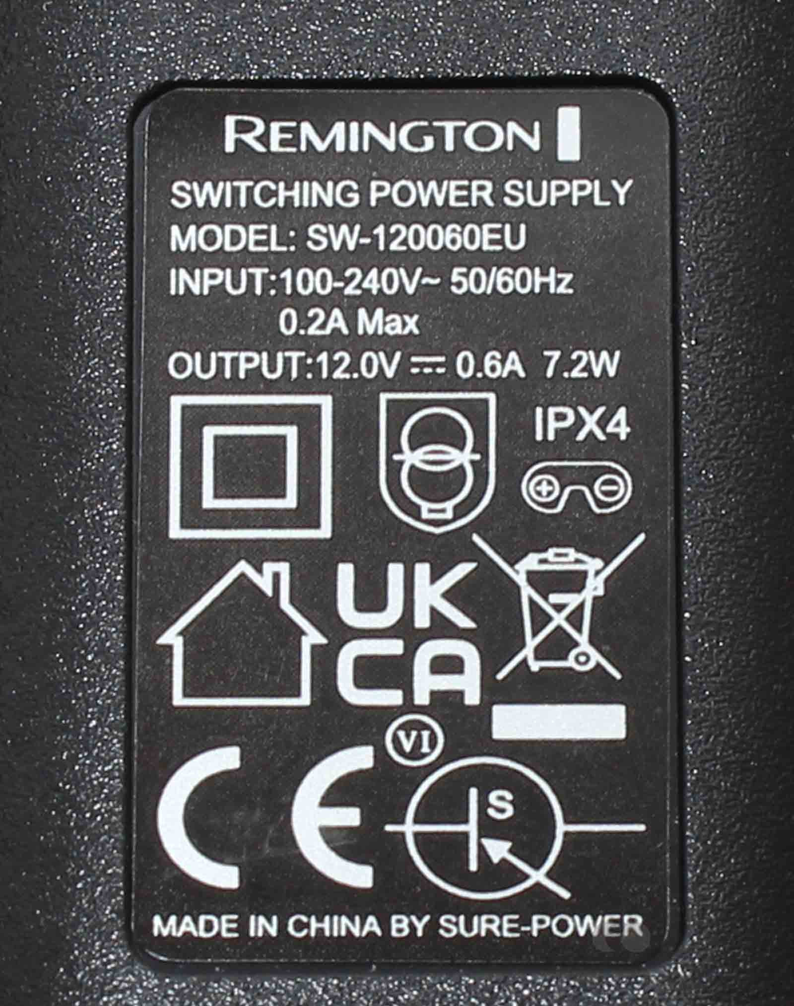 Original Netzteil, Ladegerät für Remington EP7020, F7800, HC5880, MB4850 u.a. Epilierer und Bart- Haarschneider, Hersteller Artikelnummer 44268560100