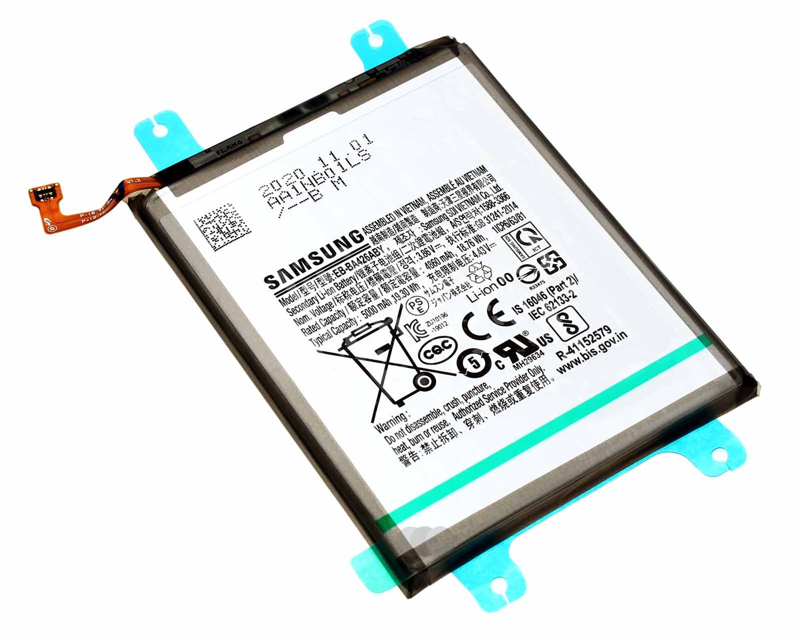 Original Samsung Akku EB-BA426ABY für Samsung Galaxy A72 SM-A725F, 3,86V, 5000mAh, GH82-25461A
