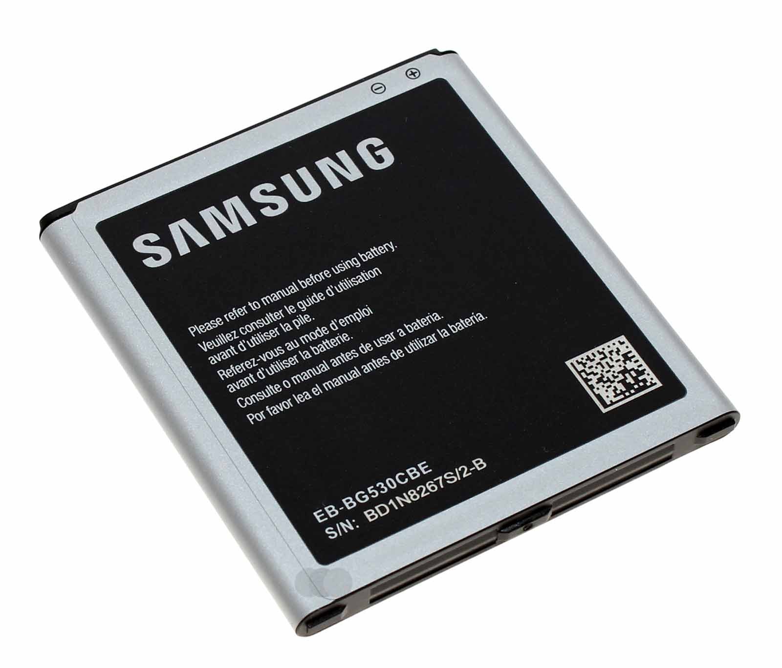 Original Samsung Akku EB-BG530CBE für Samsung Galaxy J5 (2015), J3 (2016), 3,8V, 2600mAh, GH43-04372A