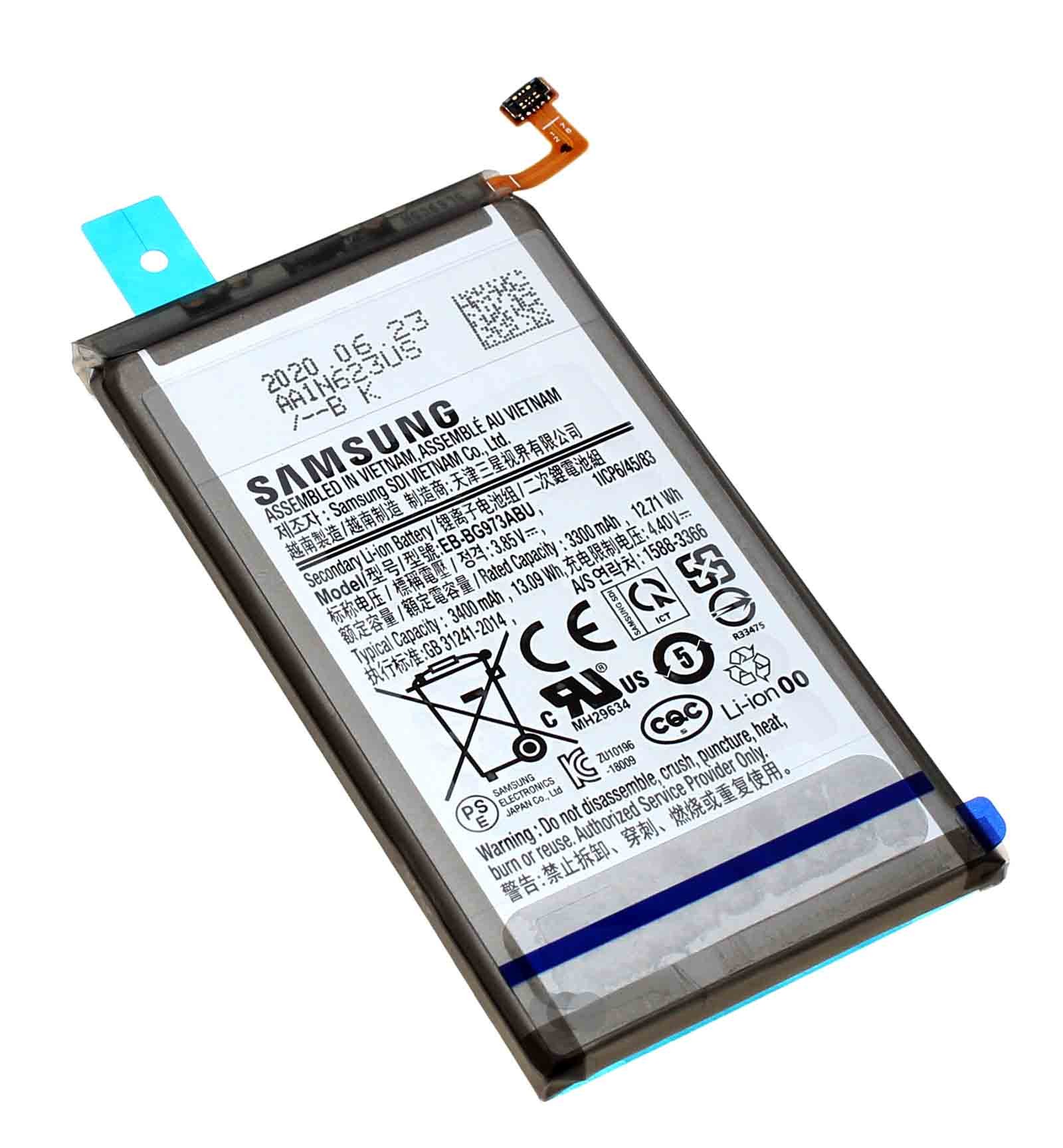 Original Samsung Akku EB-BG973ABU für Galaxy S10 (SM-G973F), GH82-18826A, 3,85V, 3400mAh