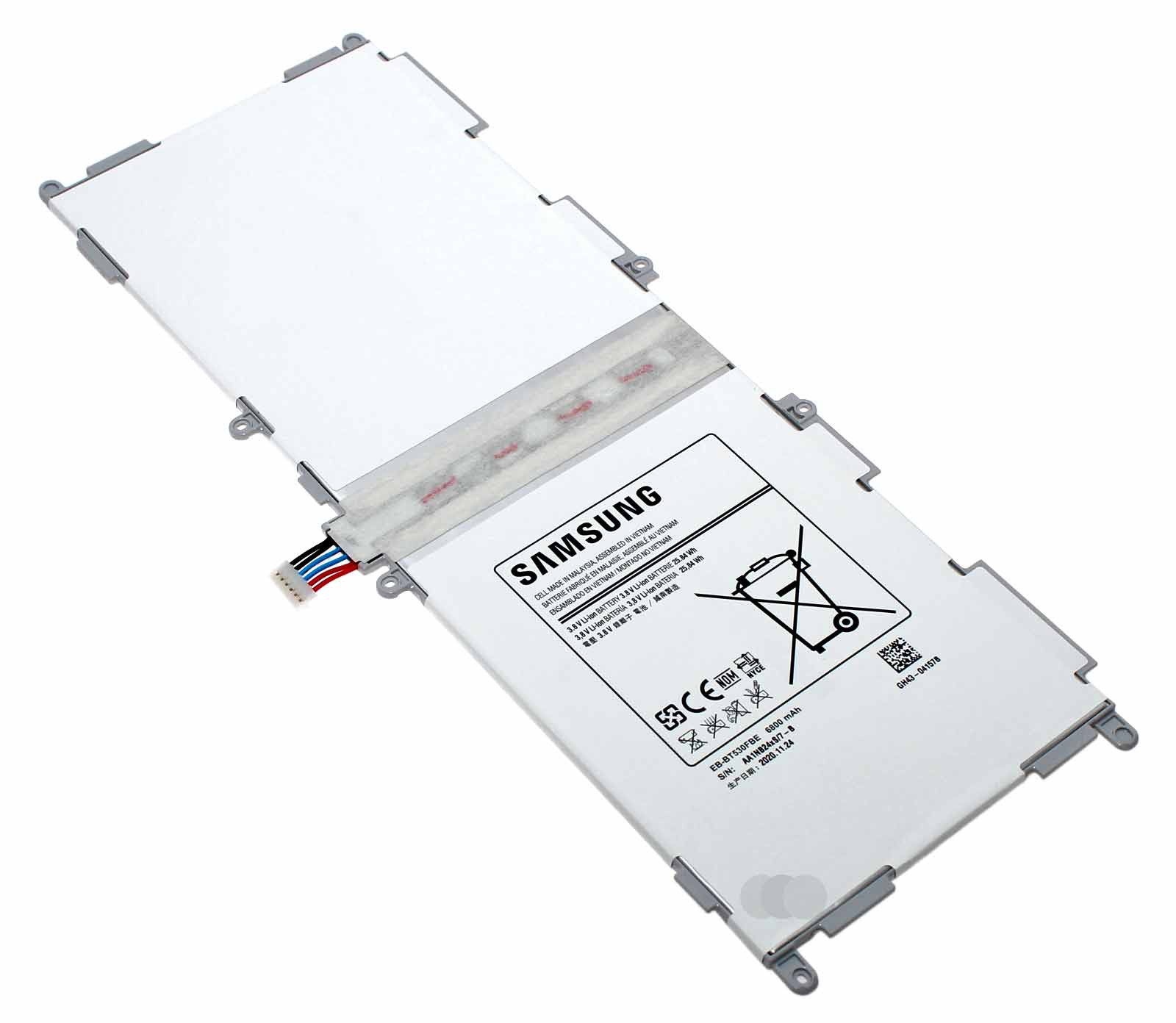 Original Samsung Akku EB-BT530FBE für Samsung Galaxy Tab 4 10.1, 3,8V, 6800mAh