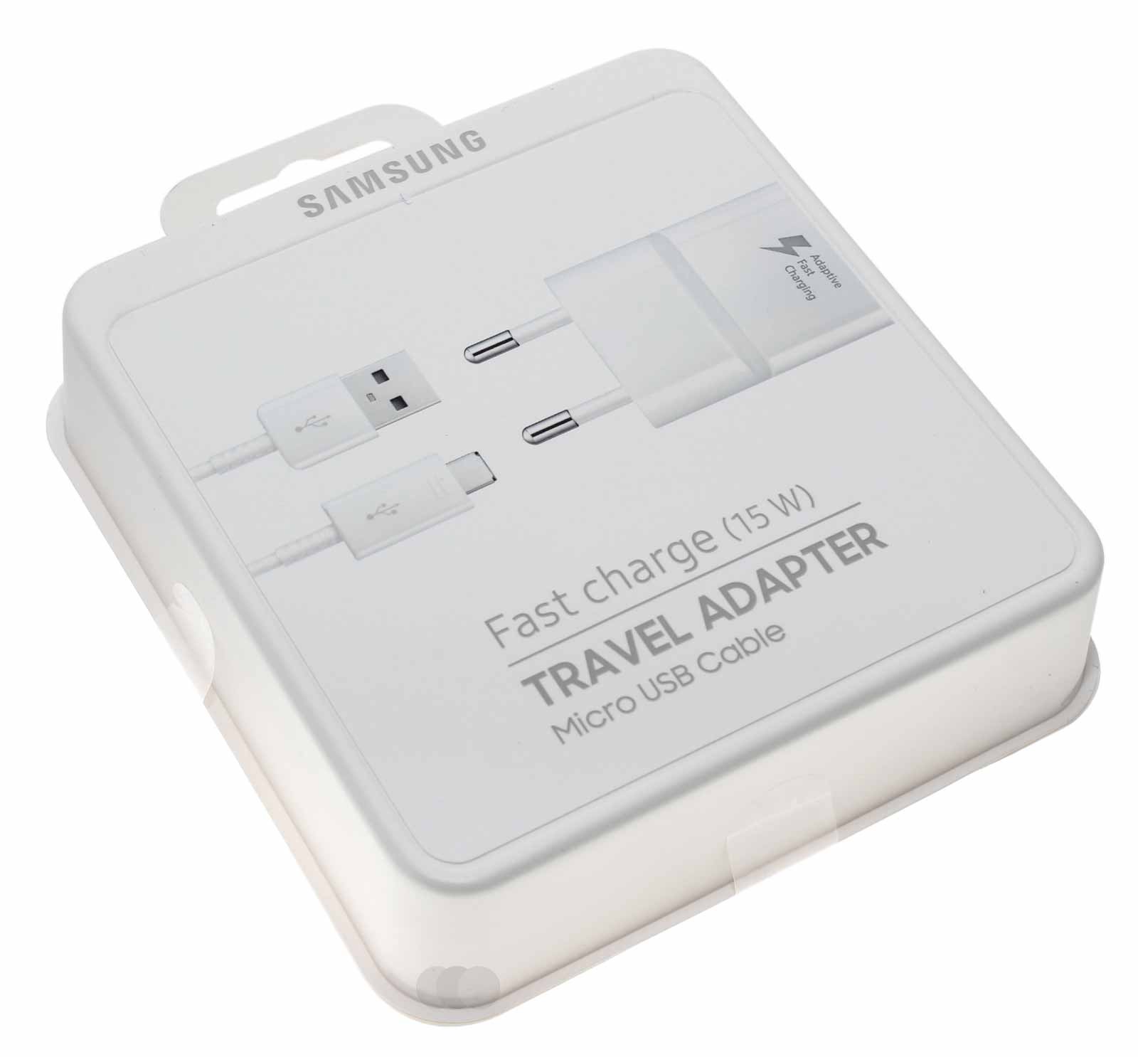 Original Samsung EP-TA20EWEU 15W Micro USB Schnell Ladegerät Ladeadapter Netzteil, weiss, EP-TA20EWEUGWW