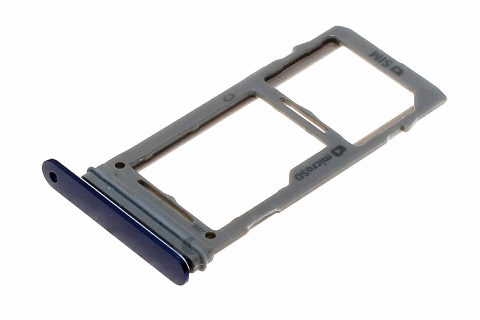 Original Samsung Galaxy Note 9 Sim + MicroSD Kartenhalter blau, GH98-42941B
