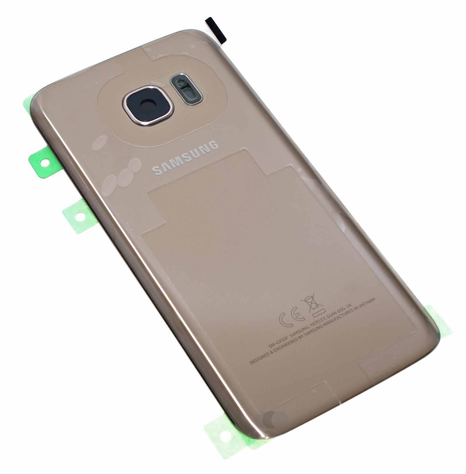 Original Samsung Galaxy S7 SM-G930F Akkudeckel, Gehäuse Rückseite, Farbe gold, GH82-11384C