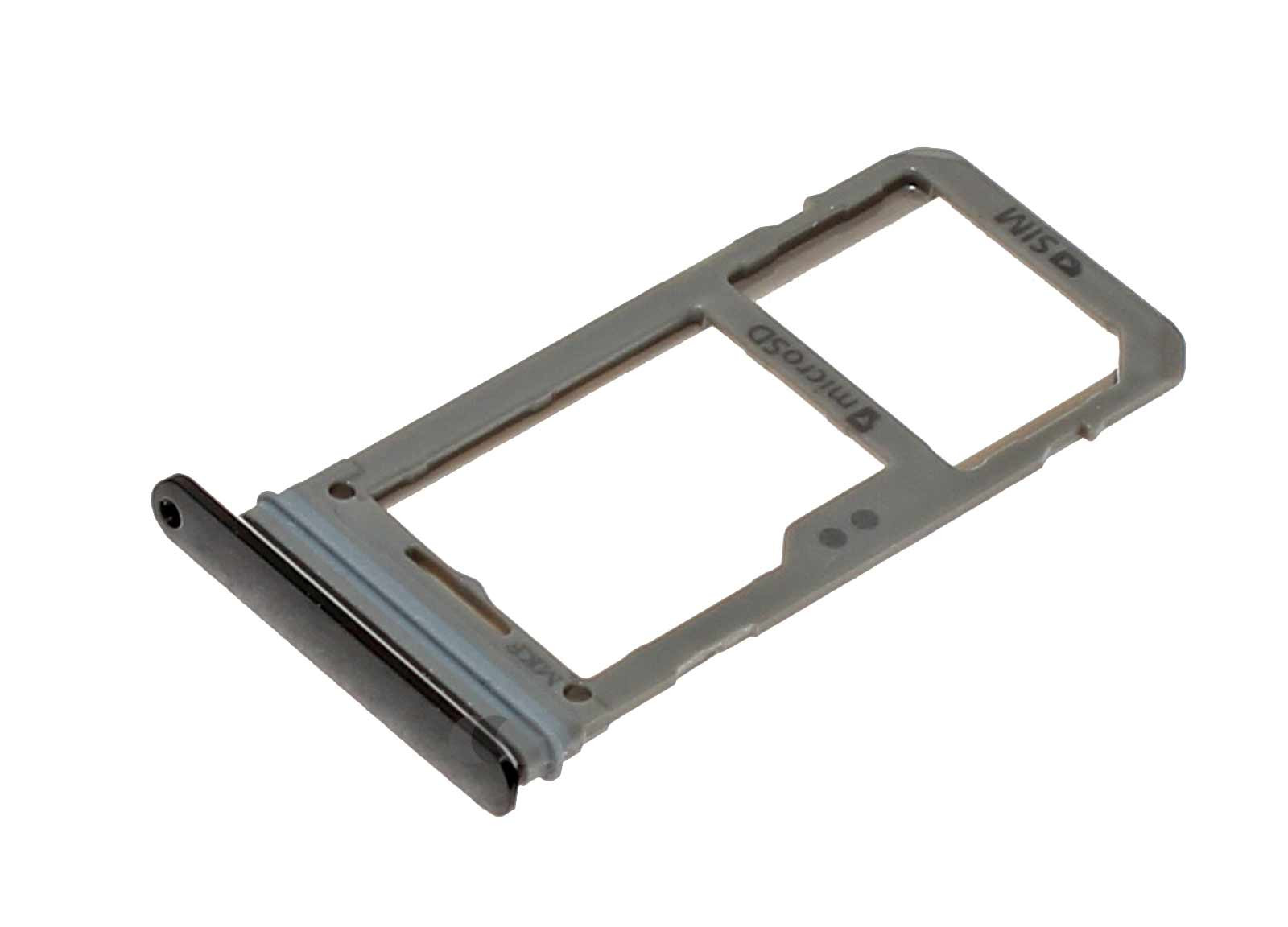 Original Samsung Galaxy S8 SM-G950 Sim + MicroSD Kartenhalter, schwarz, GH98-41131A