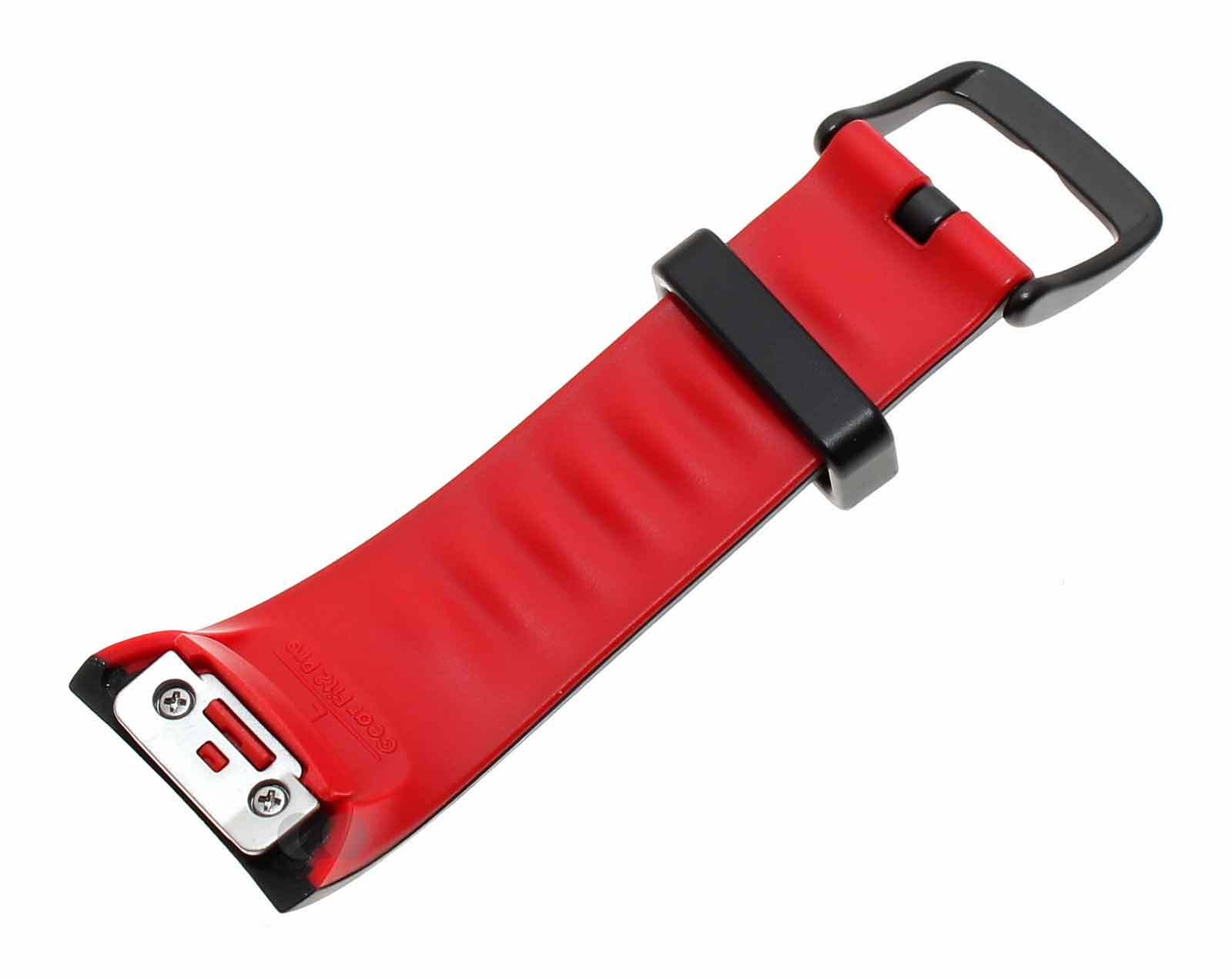 Original Samsung Gear Fit 2 Pro SM-R365 Uhrenarmband, Schnalle, Verschlussriemen Gr. L, schwarz / rot, GH98-41594A