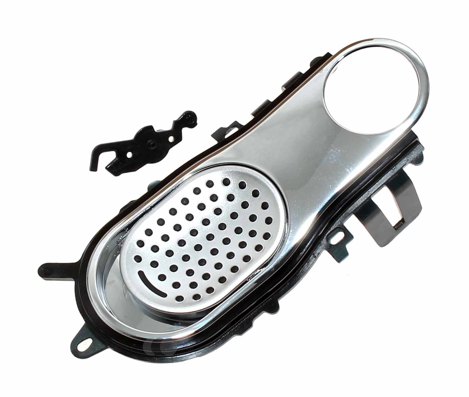 Original Einschaltknopf, Schalterblende für Braun Series 9 Rasierer 5790, 5791, silber, 81478482