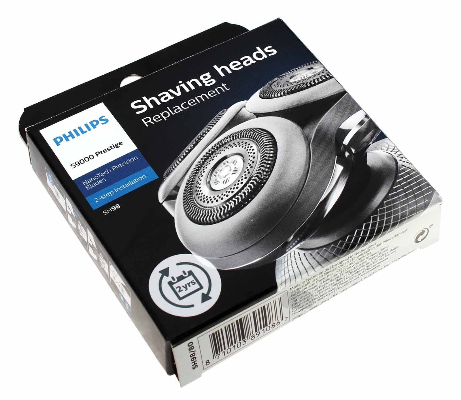 Philips SH98 für S9000 Prestige SP9820, SP9821, SP9861, SP9863 Rasierer, 3 Scherköpfe