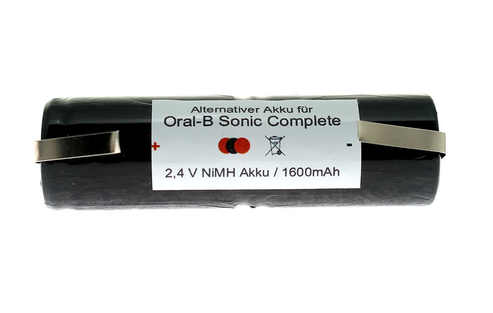 NiMH Akku u.a. für Braun Oral B Sonic Complete, Rowenta Dentasonic u.a.