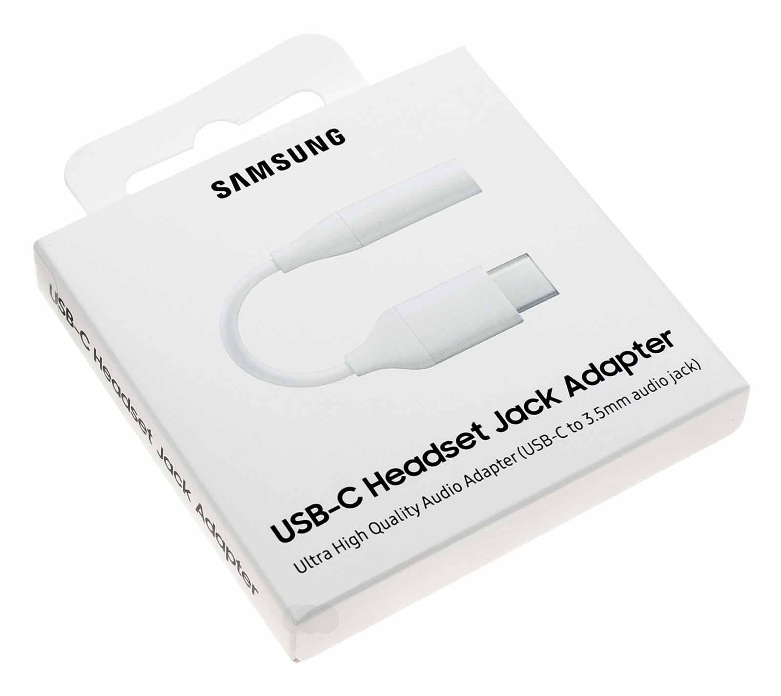 Samsung EE-UC10J Adapter USB-C Stecker auf 3,5mm Klinkenbuchse, für Tablet, Handy, weiss