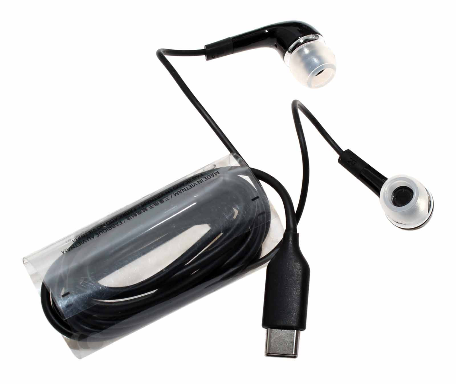 Samsung In-Ear Kopfhörer für Galaxy A80 u.a. | USB-C 1m Kabel, schwarz, EHS64AVFWE, GH59-15164A, GH59-15077A