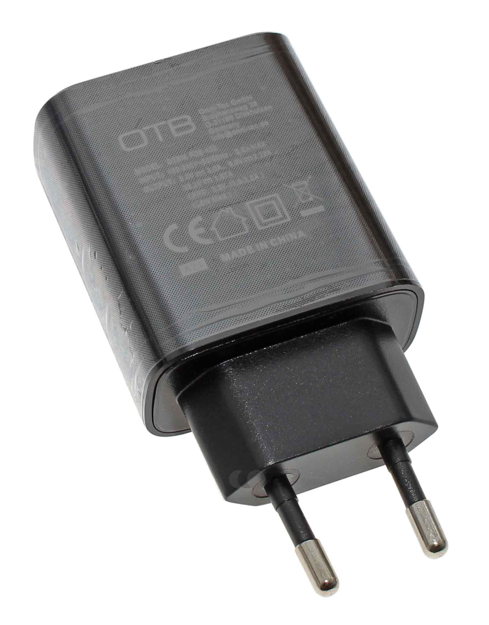 Schnellladegerät 1-Port USB-C USB-PD, 20W, schwarz, Ladeadapter, Netzteil