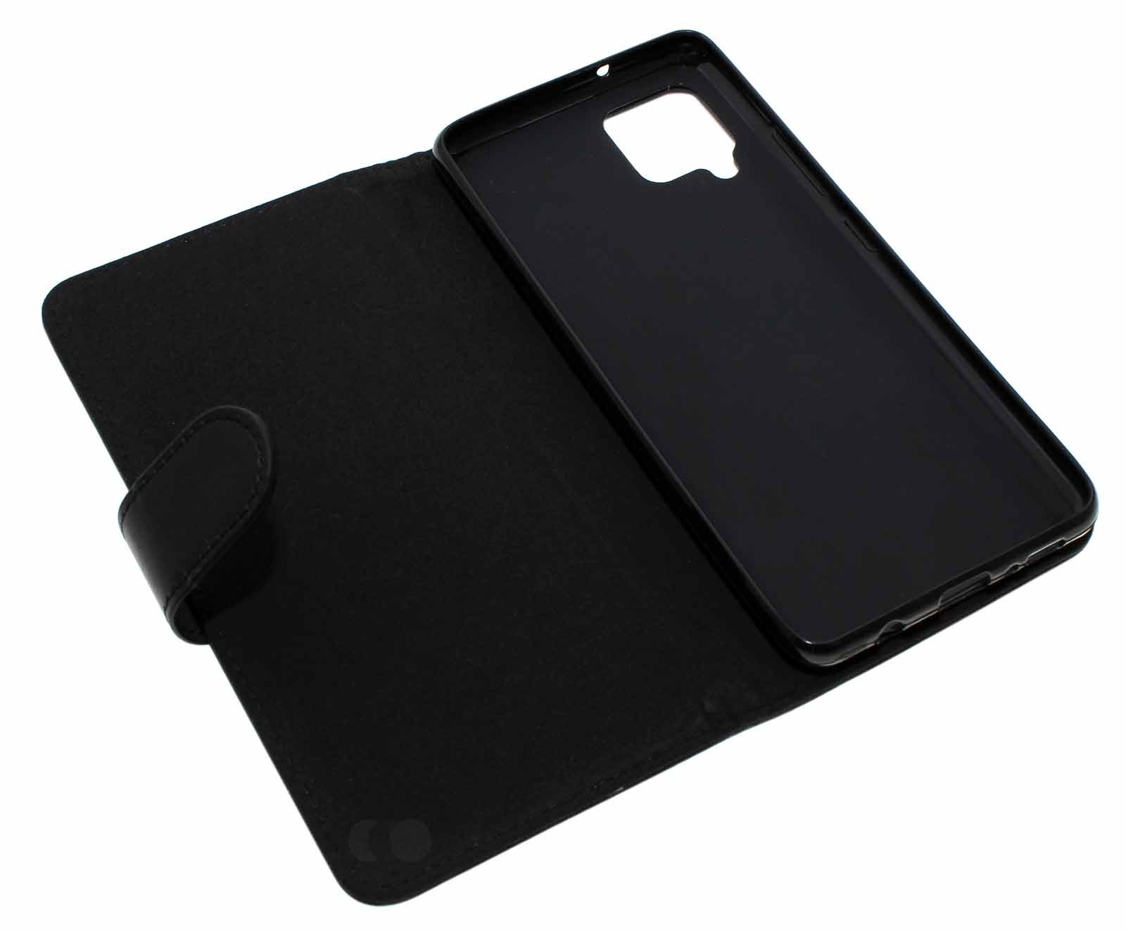 Schutz Hülle Tasche Cover Bookstyle für Samsung Galaxy A42 5G SM-A426, schwarz, Kunstleder