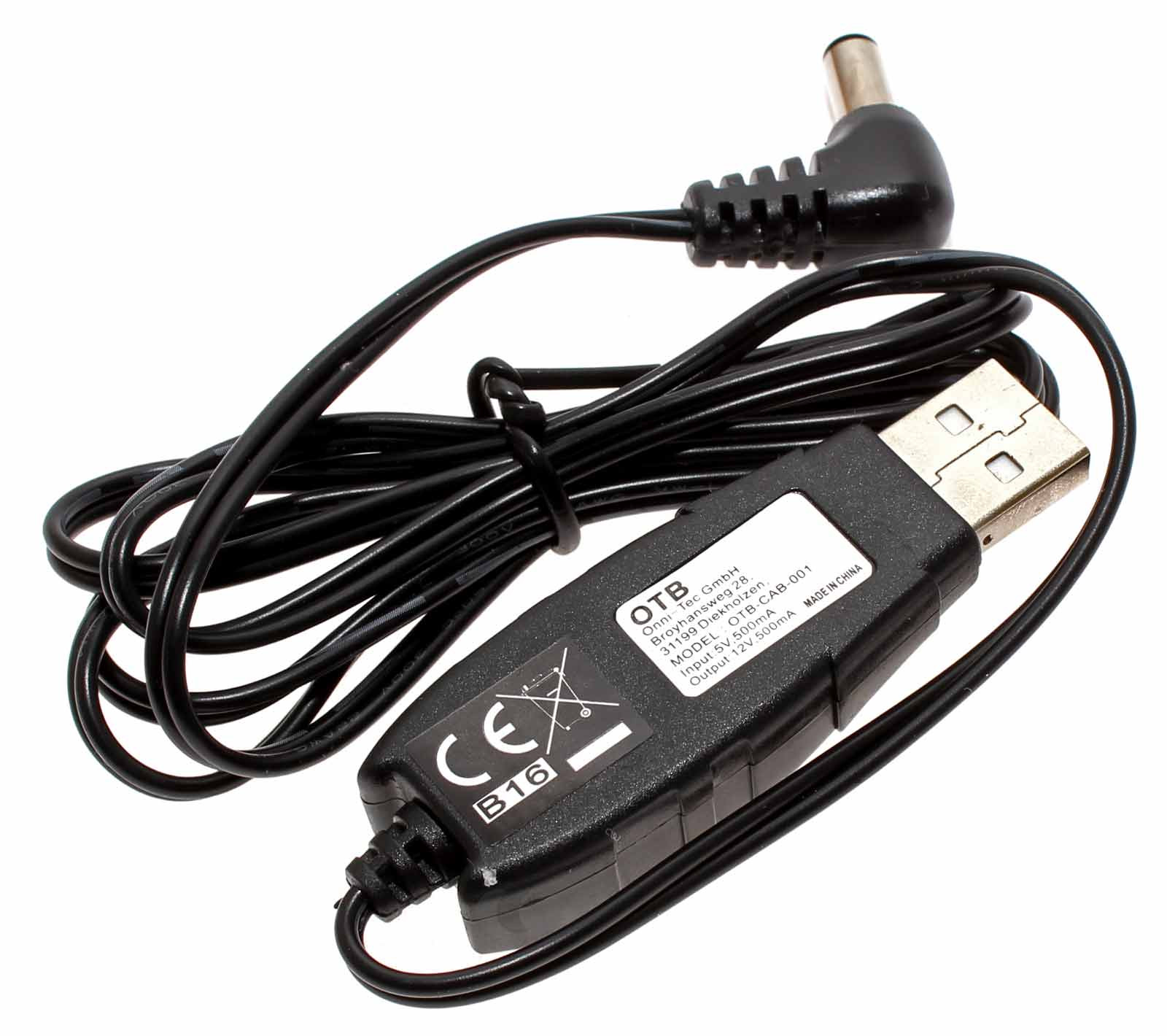 Spannungswandler USB  von 5 Volt auf auf 12 Volt passend für Akku  Ladegerät DTC-5101