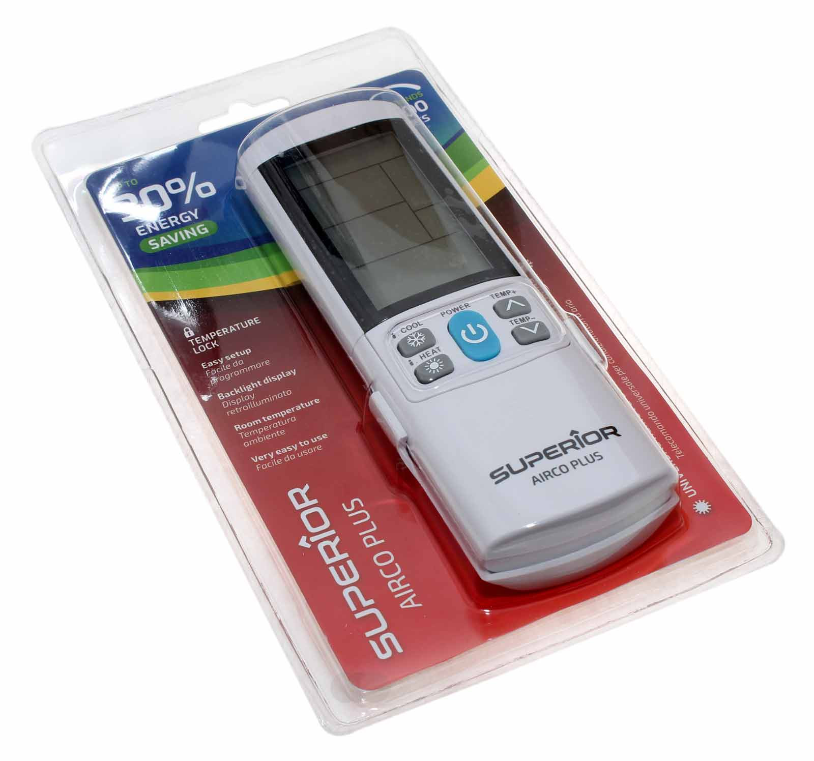 Superior AirCo Plus 4000 in 1 Universalfernbedienung für Klimageräte, Artikelnummer SUPCU001