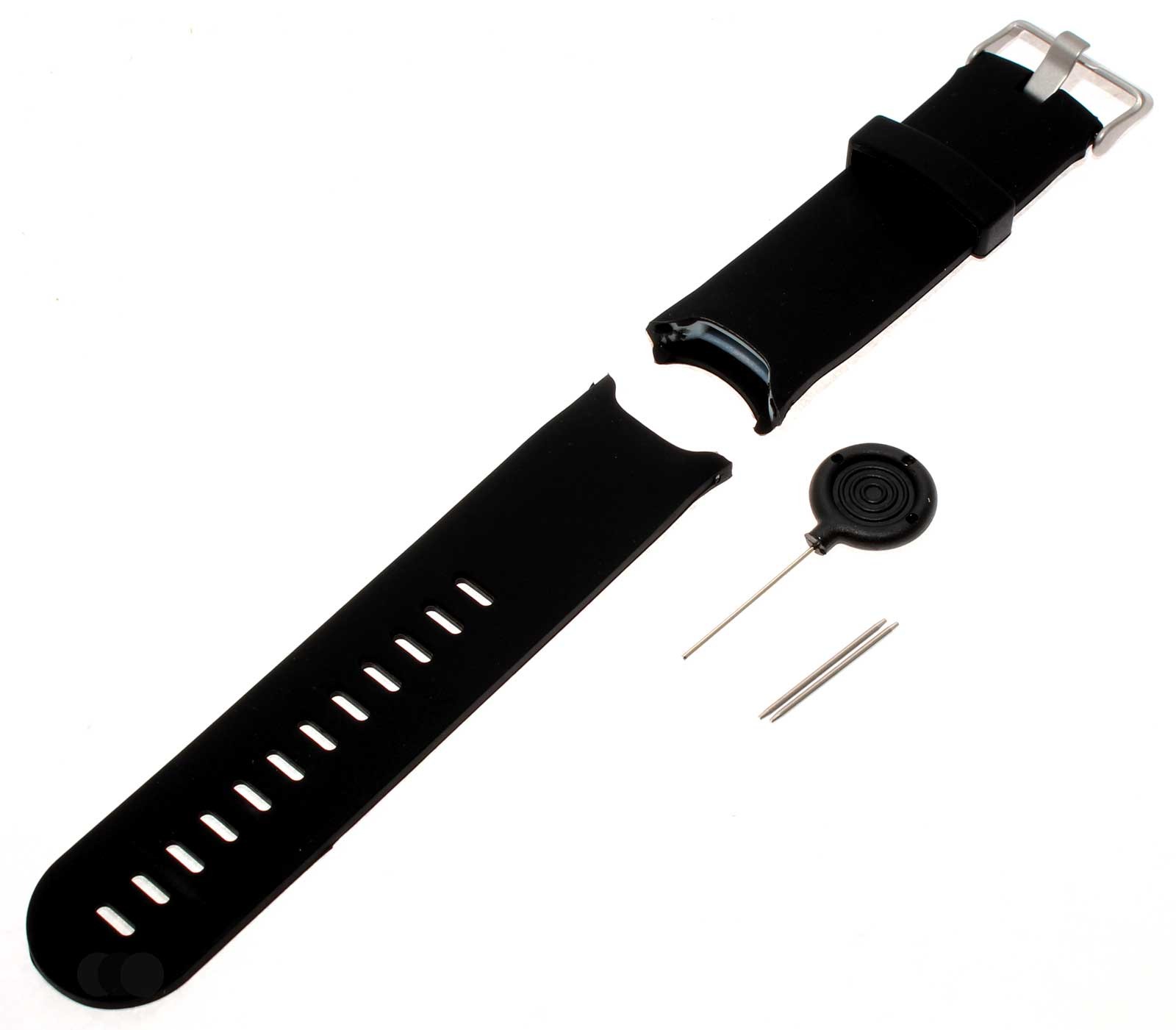 Alternatives Ersatz Uhren Armband (Watch band) für Garmin Approach S3 GPS Smartwatch, Fitnesstracker in der Farbe schwarz