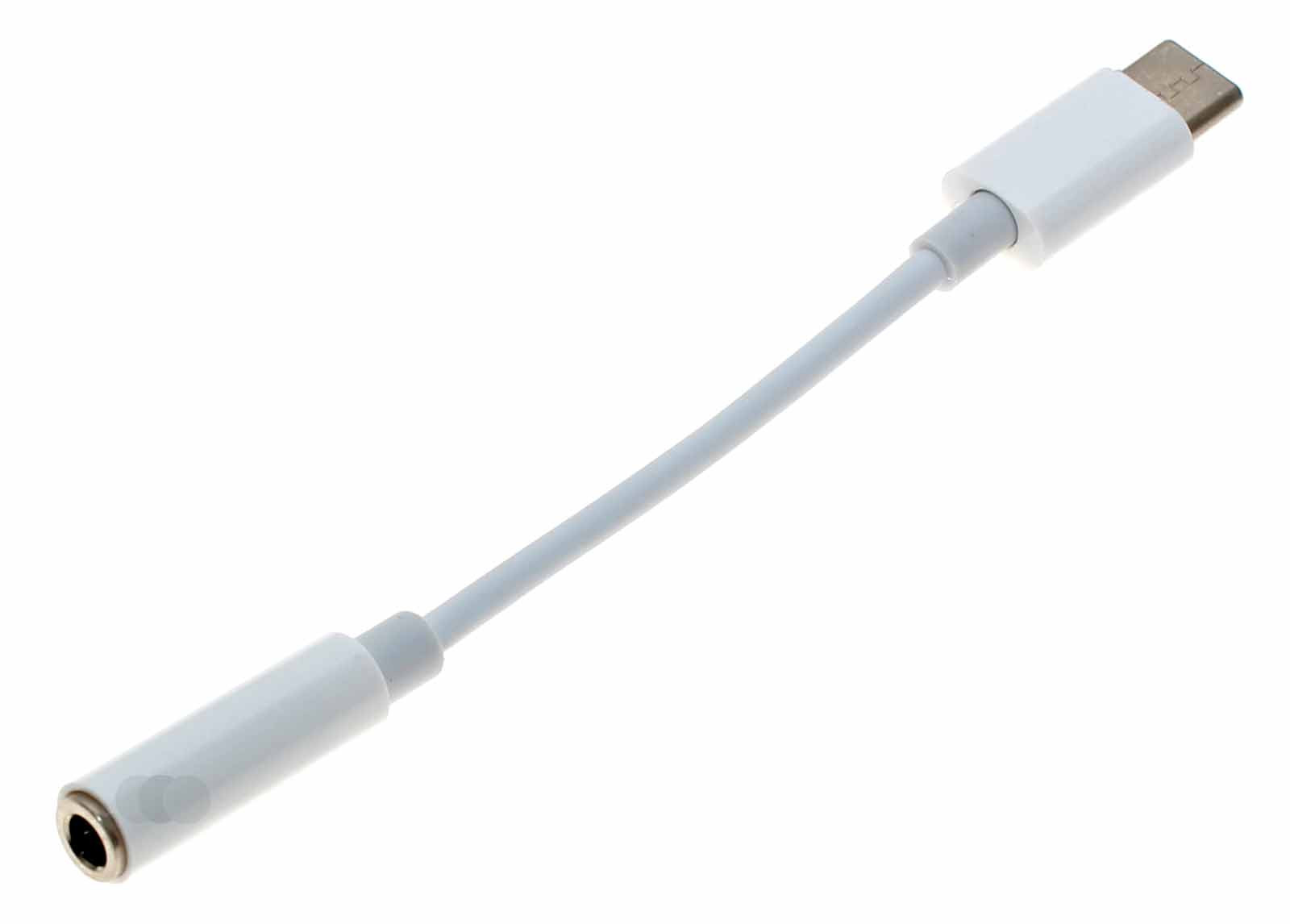 USB-C Stecker auf 3,5mm 4-Pin Stereo mit Mikrofon Klinke Buchse Adapter, analog, weiss