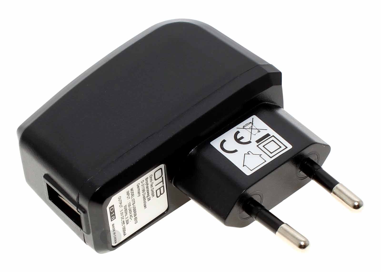 USB Buchse 5V mit 12V Netzteil KFZ 2100mA 80cm 